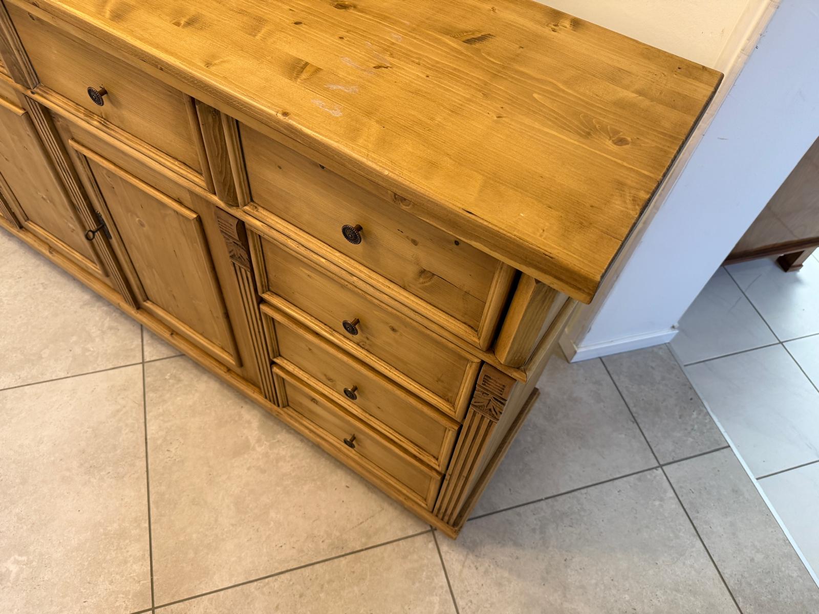 10 Altholz Ladenkommode Ladenschrank Apothekerschrank Weichholz Antik G2319