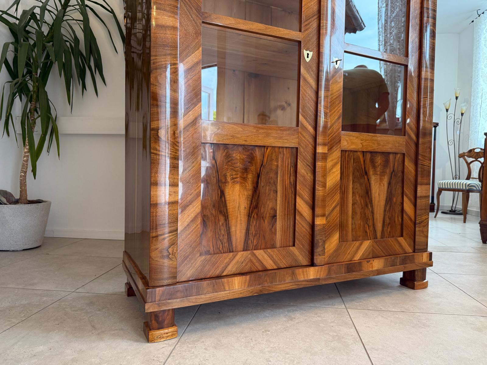 SALE Biedermeier Vitrine Bücherschrank Sammlervitrine Sammlerschrank Antiquität G1817