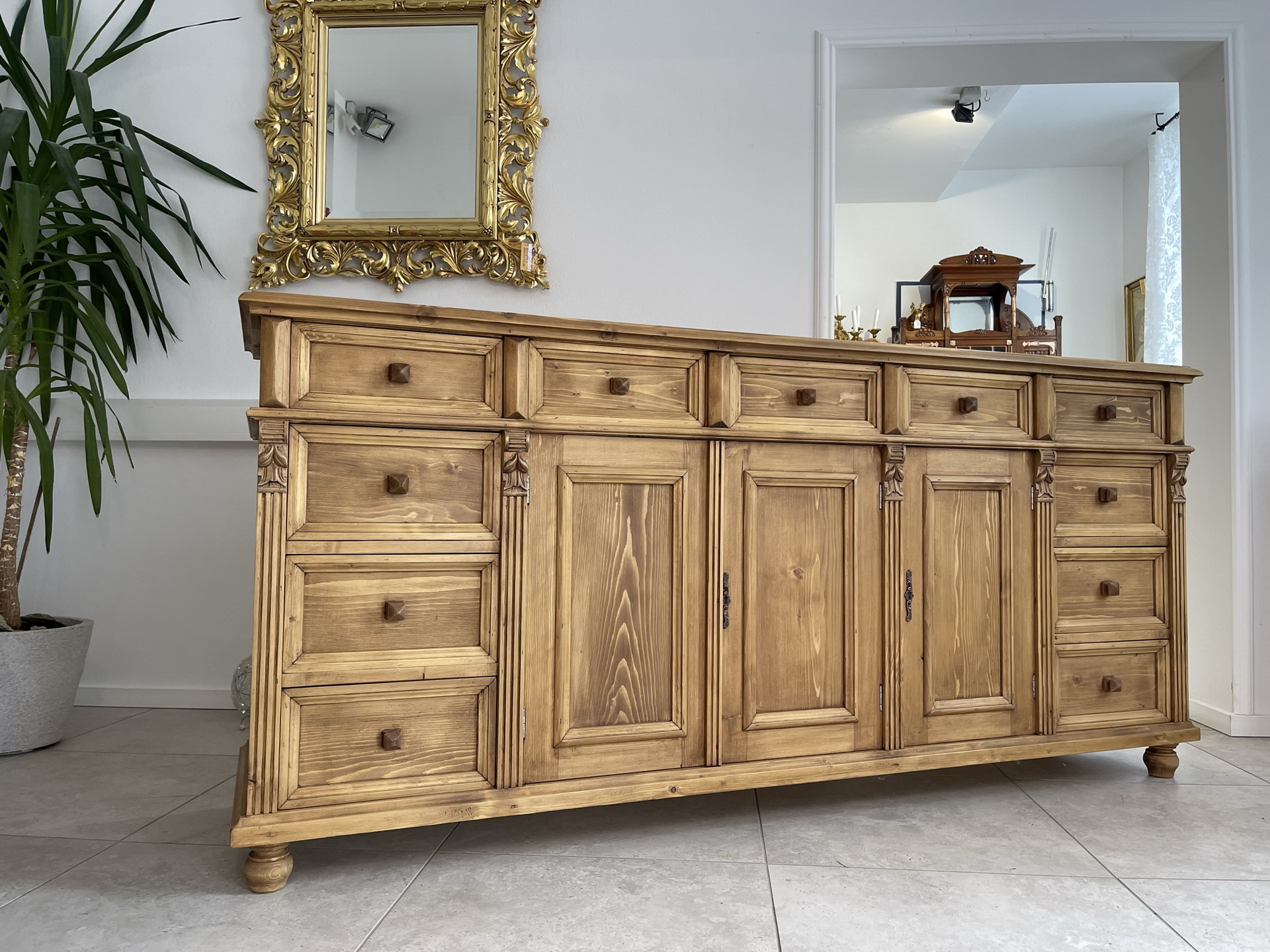 Chesterfield-Bauernschrank_07 urige 11 Ladenkommode Ladenschrank Apothekerschrank B1967
