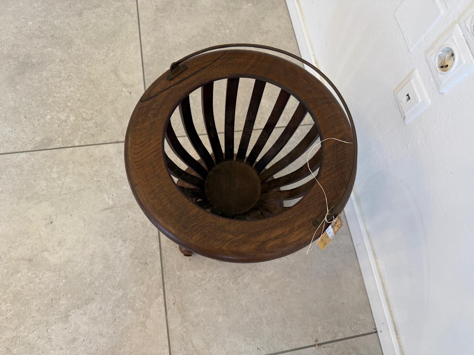 Biedermeier Wollkorb Korb Holzkorb D2806