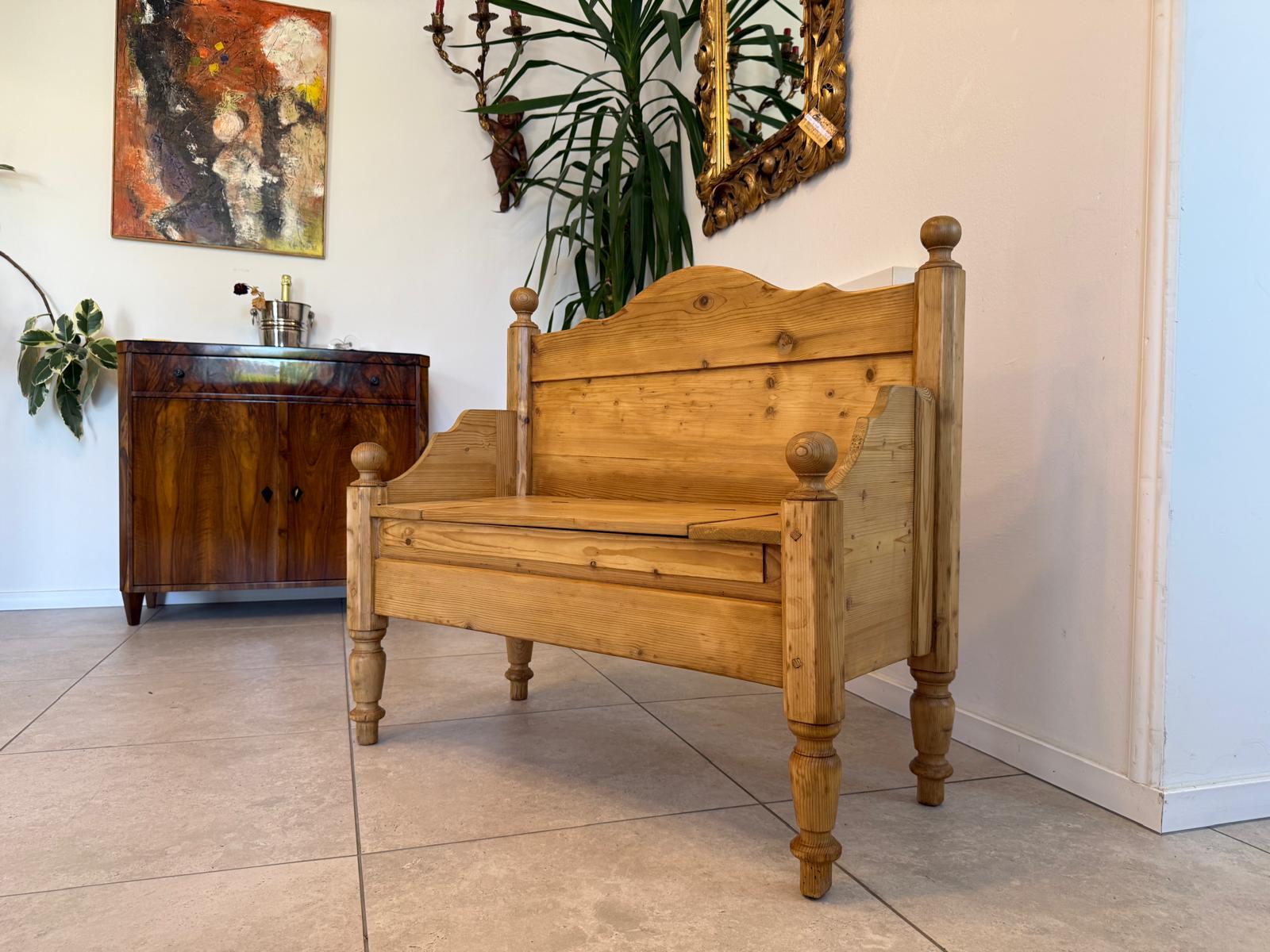 Uriges 2er Bankerl Gründerzeit Bank Bankerl Sitzbank Holzbankerl  G1931