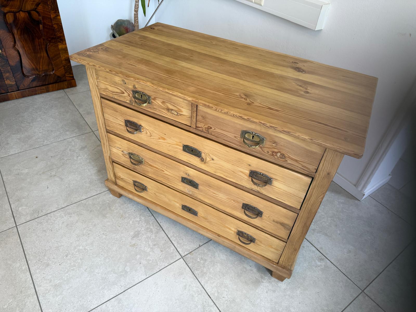 Jugendstil  Kommode 4 Ladenkommode Antik Original D2410