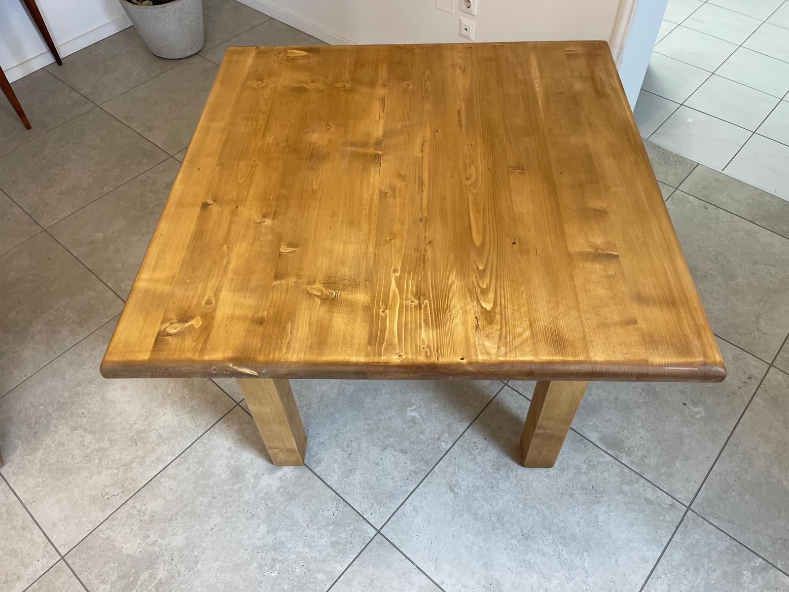 Massiver Bauerntisch Massivholztisch Hüttentisch G1149
