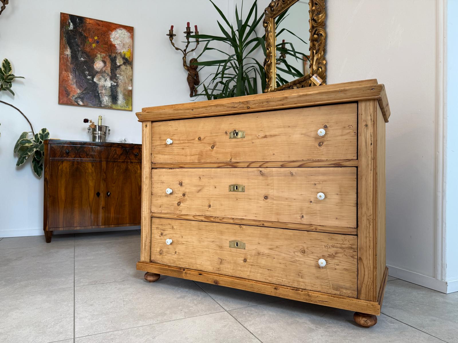 Restaurierte Biedermeier Kommode 3 Ladenkommode Antik ifantik G2033