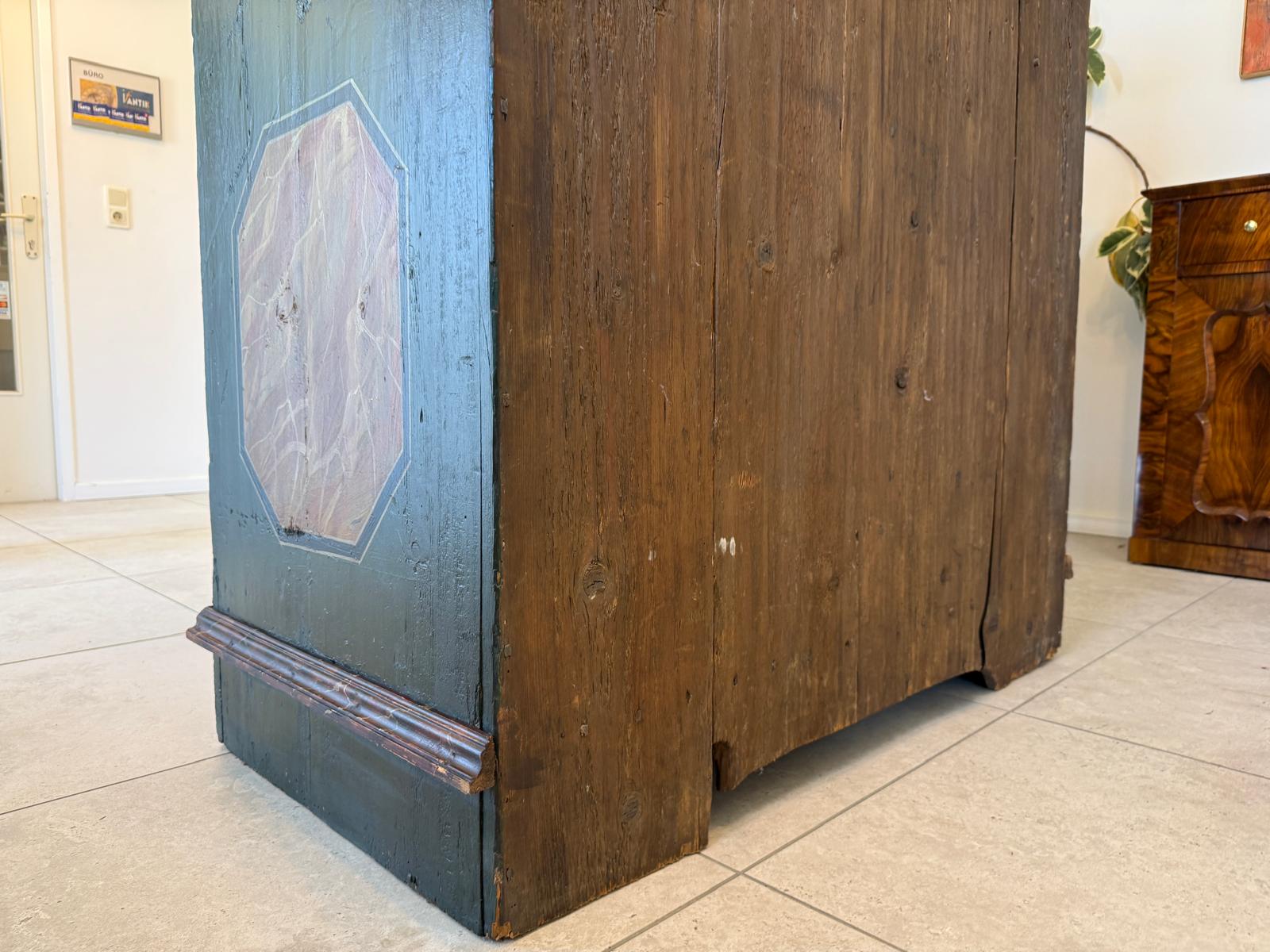 Handbemalter barocker Bauernschrank Barock Bauernkasten D2405