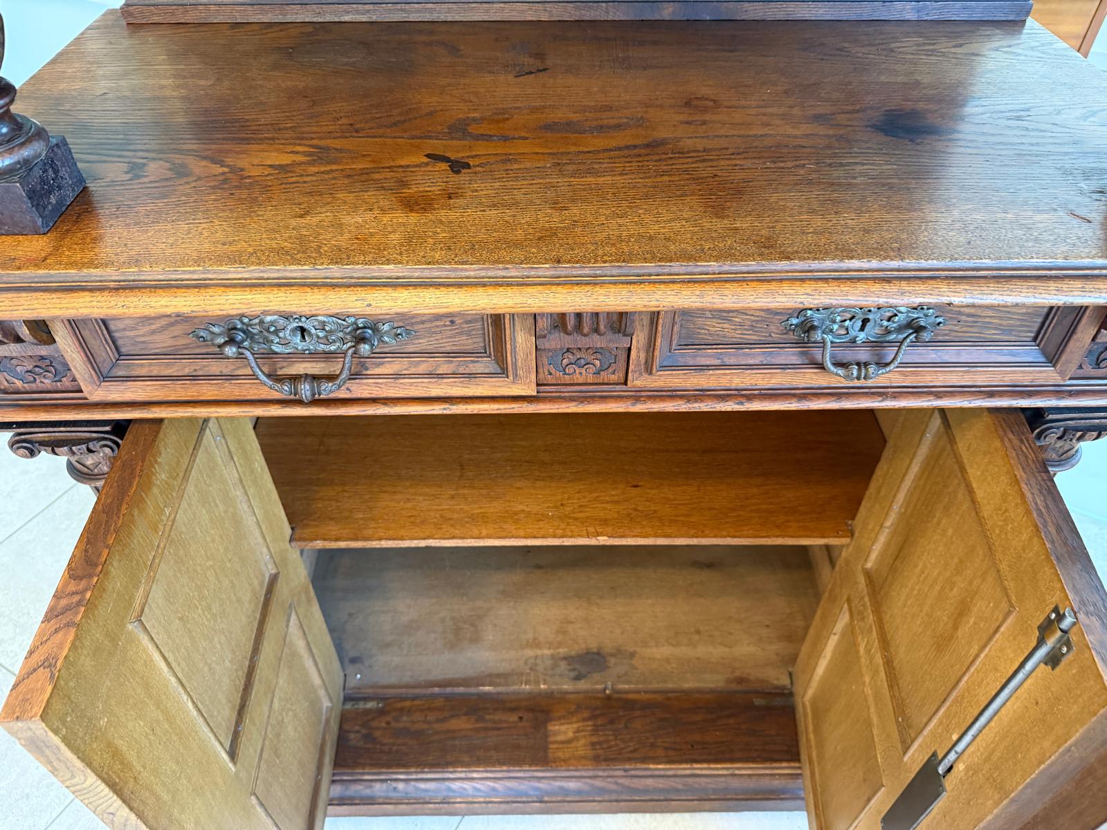 Sale Säulenanrichte Gründerzeit Anrichte Säulenschrank Antiquität G2015