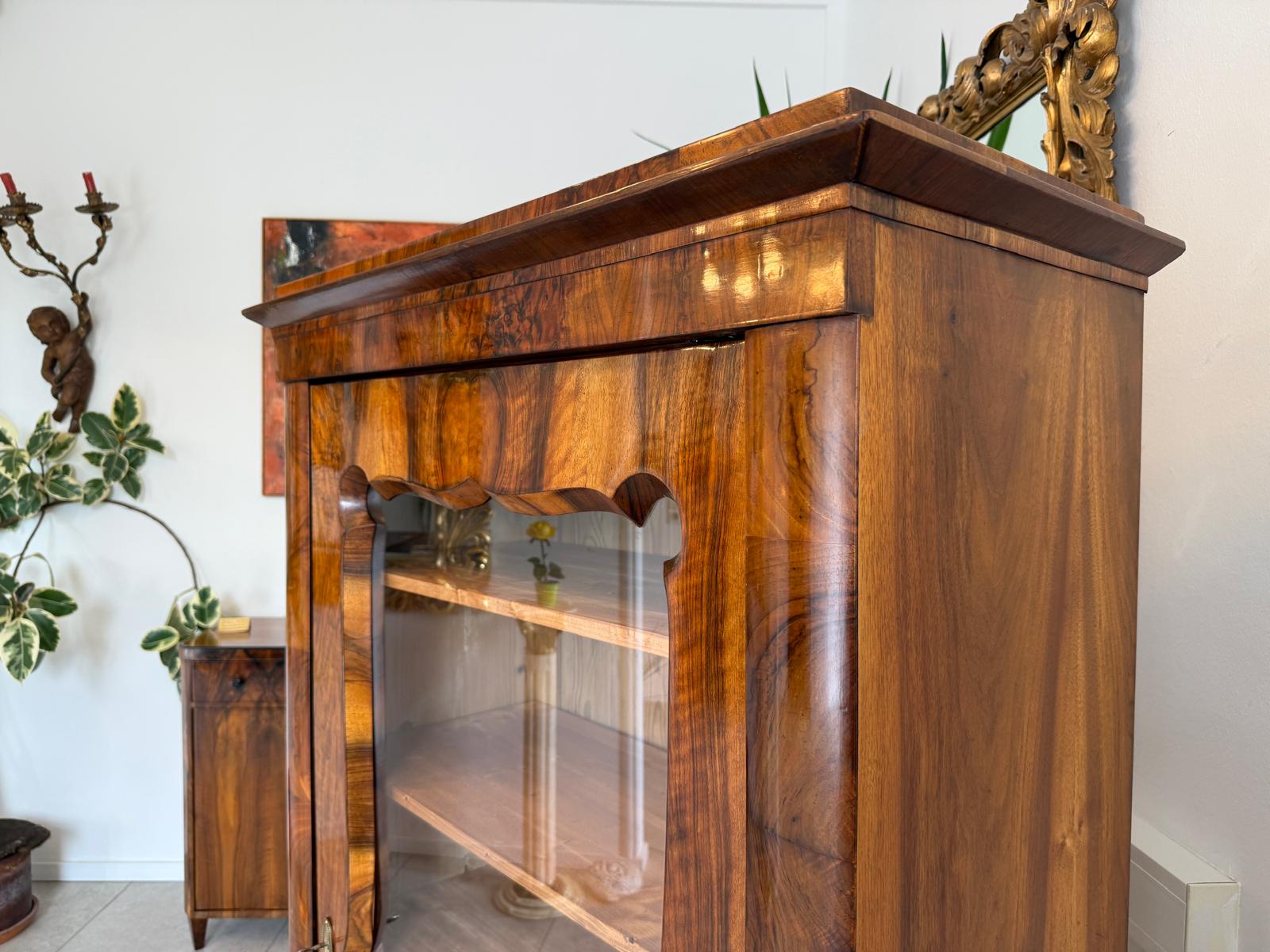 Antiquität Biedermeier Vitrine Bücherschrank Antiquität G2012