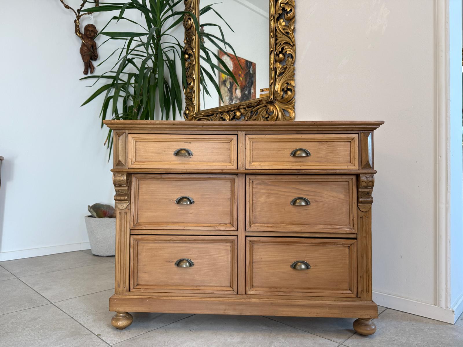 Bäuerliche Ladenkommode Bauernmöbel Bauernmöbel Bauernschrank G2198