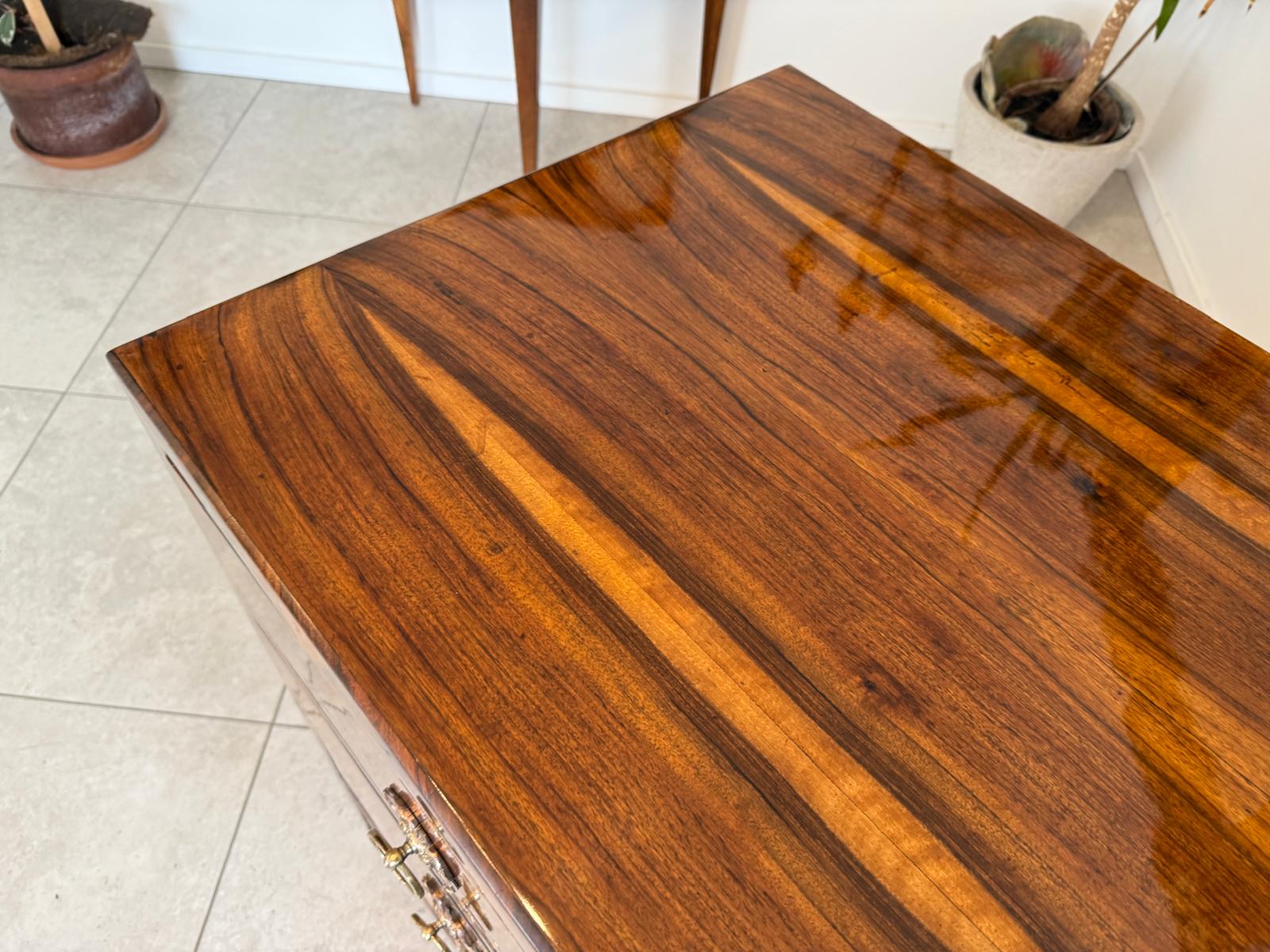 Restaurierte Biedermeier Kommode 4 Ladenkommode Nussholz G2211