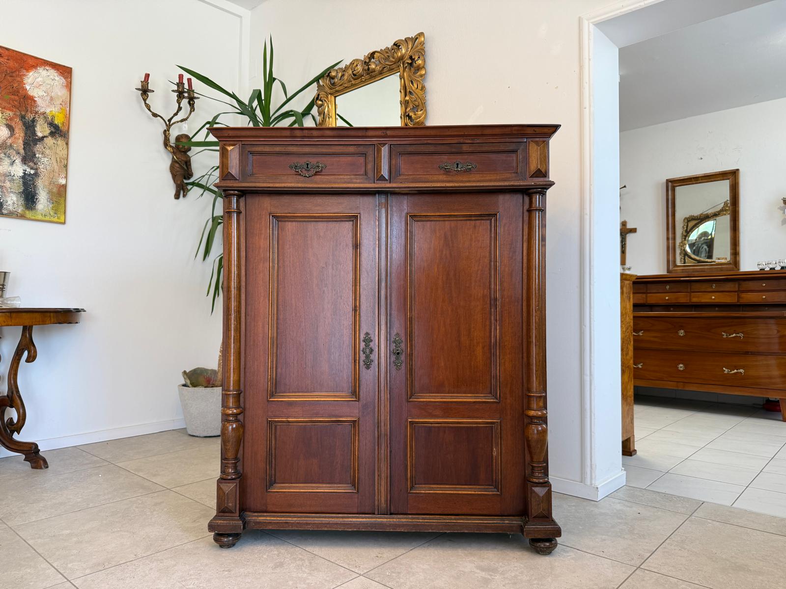 Originale Gründerzeit Anrichte Schrank Vertiko Schrank G1601