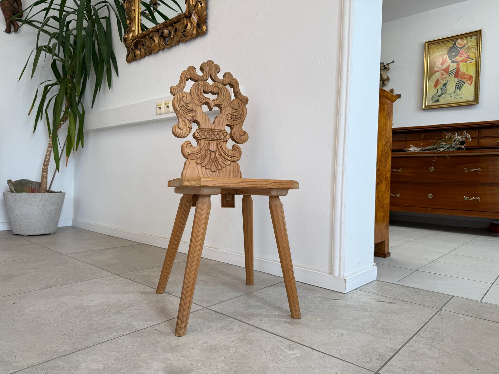 Uriger Bauernsessel Sessel Brettstuhl Beschnitzt G1890