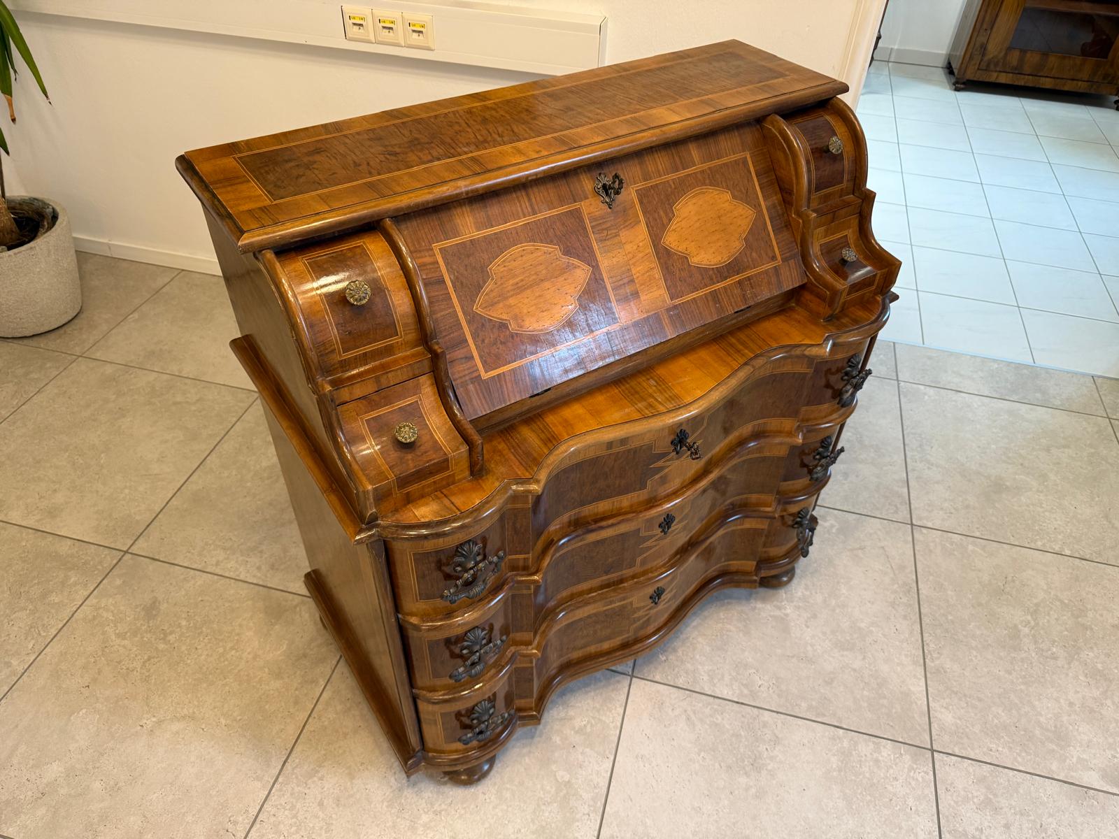 Sekretär Schreibsekretär Barockstil Marketerien Traum G2232