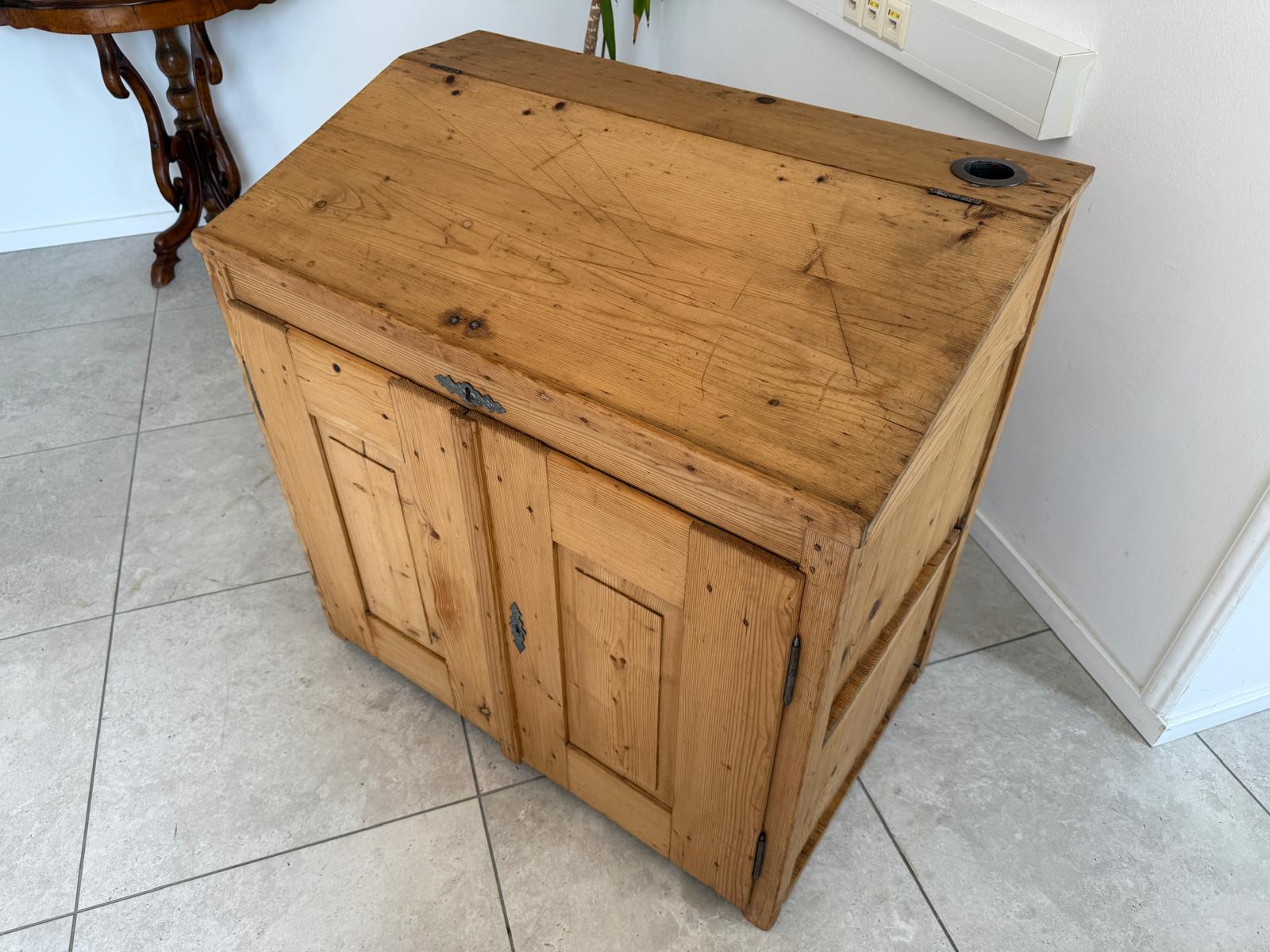 Original Naturholz Schreibtisch Schreibpult Naturholz Naturholz G1798
