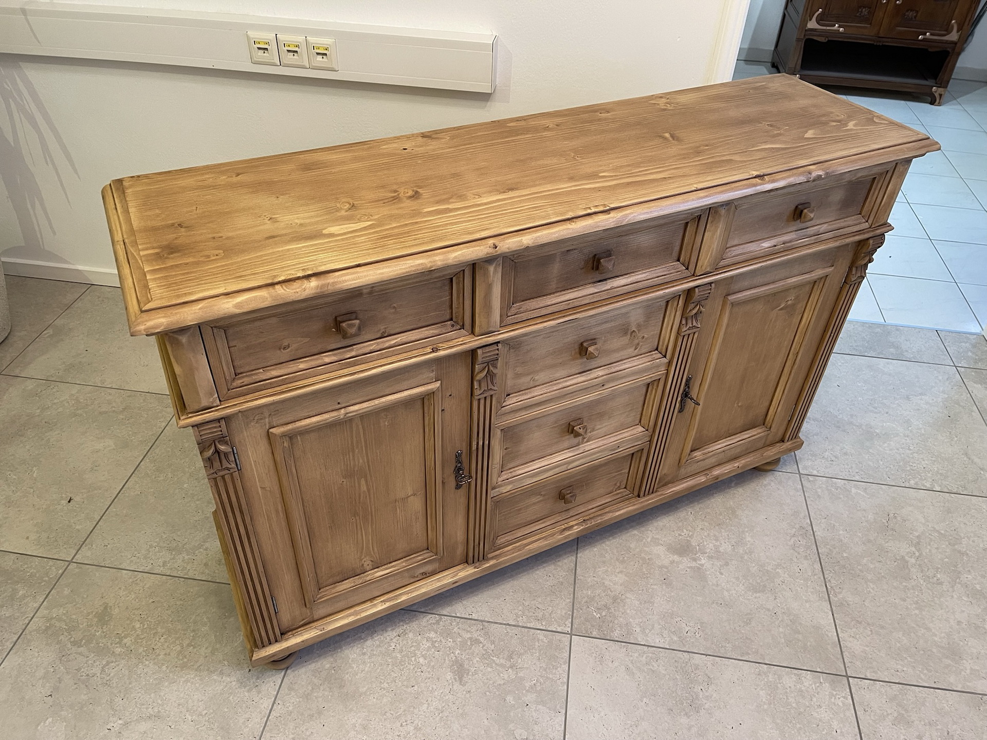 empire-biedermeier_259 massiver Apothekenschrank 6 Ladenkommode Ladenschrank G1632