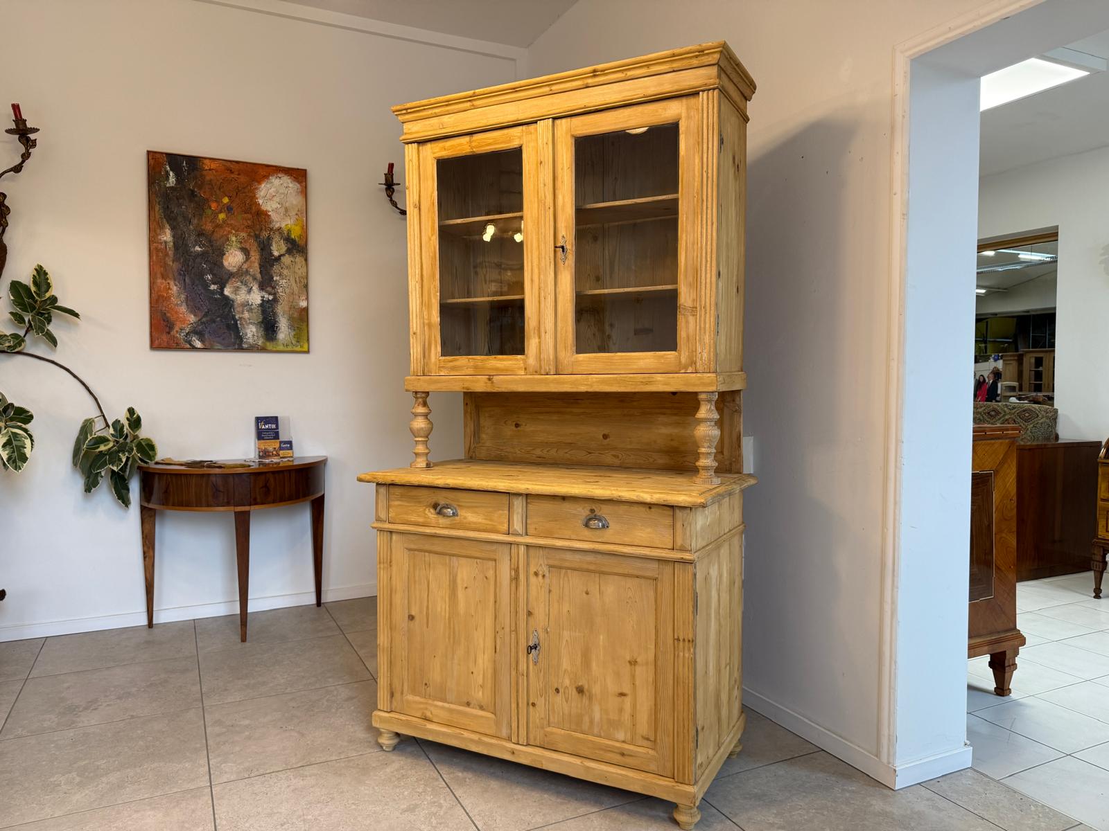 Gründerzeit Naturholschrank Küchenbuffet Küchenschrank Küchenkredenz G2220