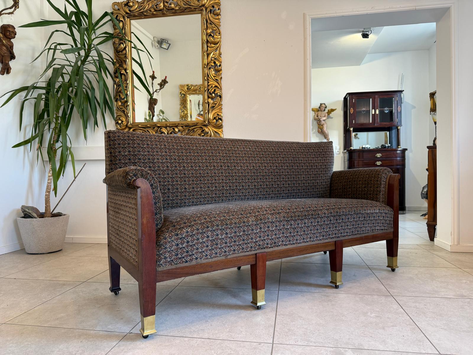 (SALE) Jugendstil  Sofa Original Diwan Couch Couch D1231