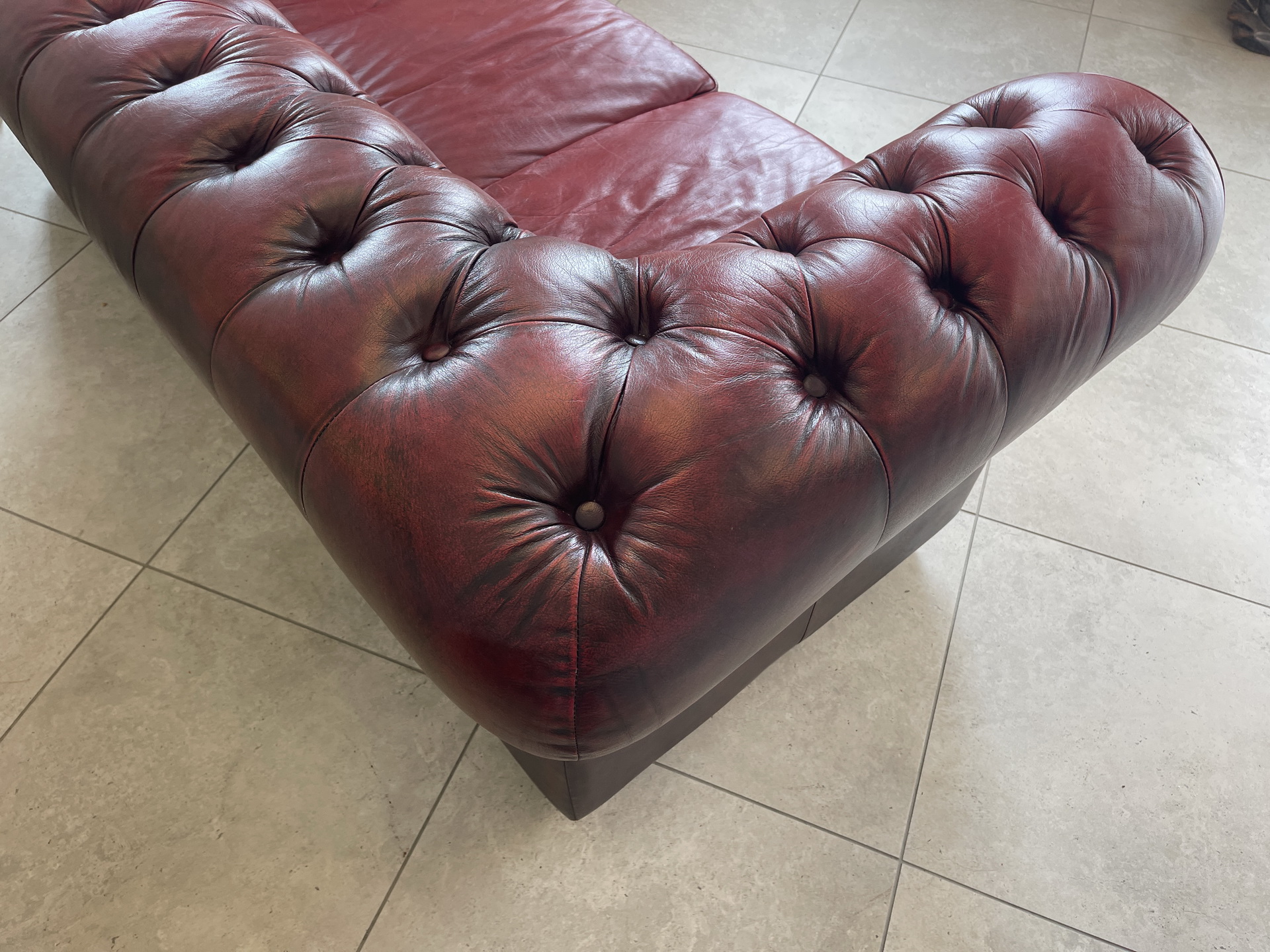 Chesterfield-80 Cult Chesterfield 3er Sofa Couch Clubsofa A4553