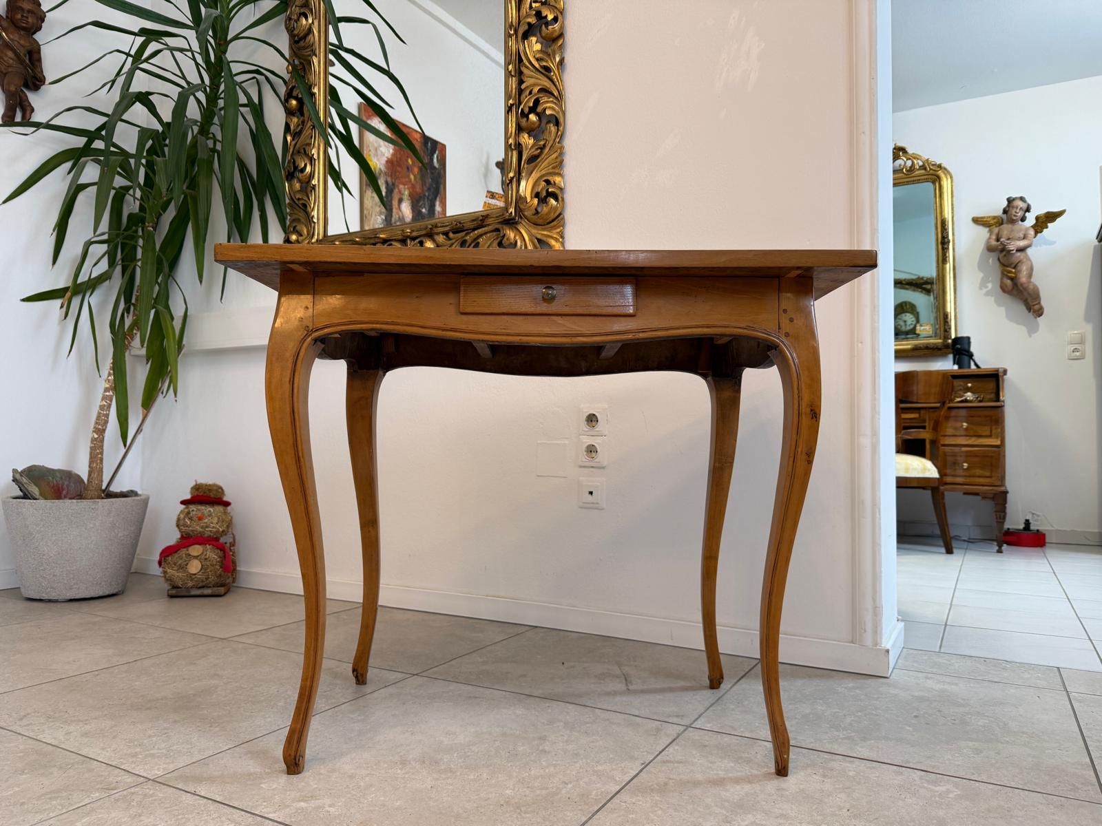 Spätbiedermeier Tischerl Biedermeier-Tisch Marketiert Intarsiert D1002
