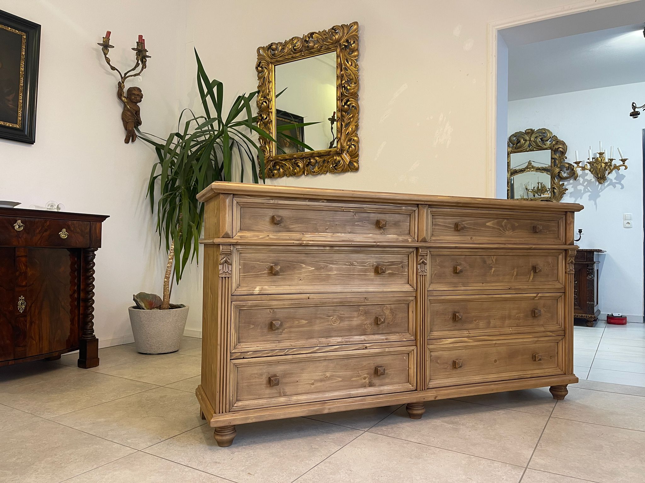 5bd9e78b-4b03-491a-8c63-ac4f084b66e5 Apothekenschrank Ladenkommode Ladenschrank Gründerzeit A5007