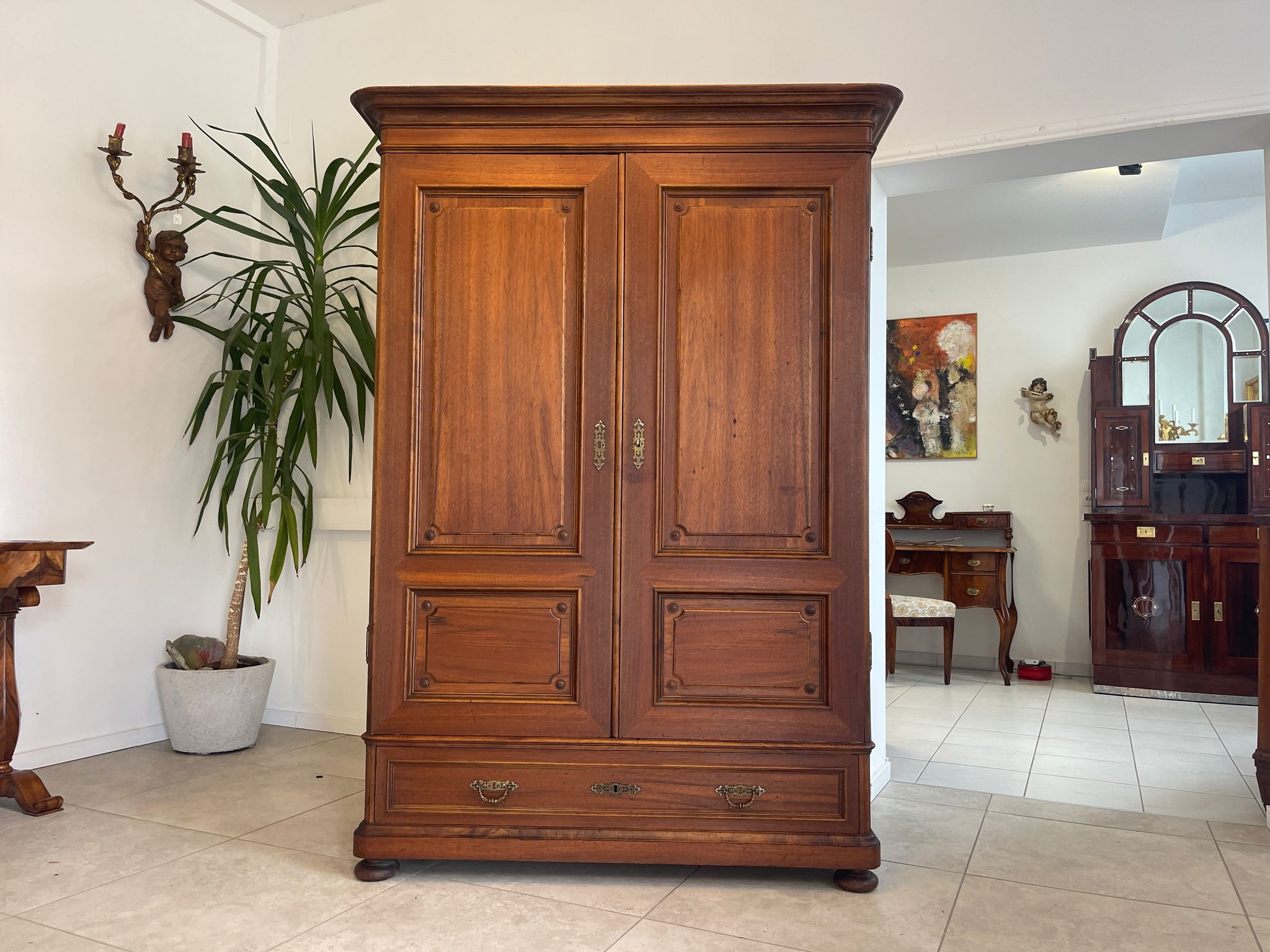 Prächtige Historismus Schrank Kleiderkasten Kasten G1518