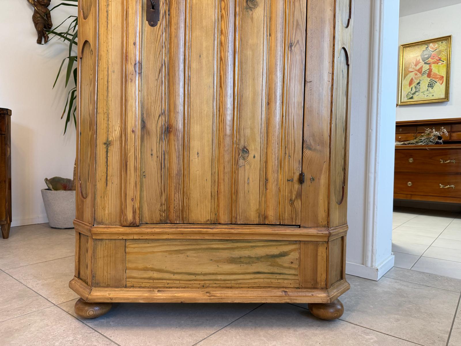 Biedermeier Bauernschrank Naturholzschrank Antiquität G1932