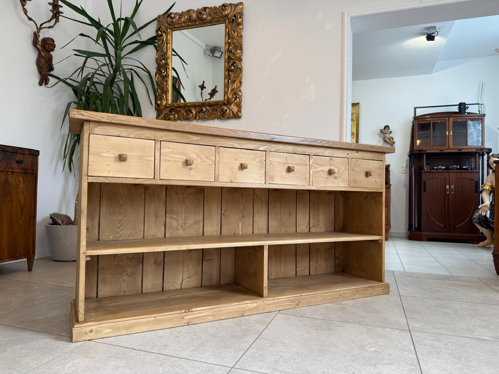 Massive Laden Ladenkommode Ladenschrank Apothekerschrank Bauernmöbel G1896