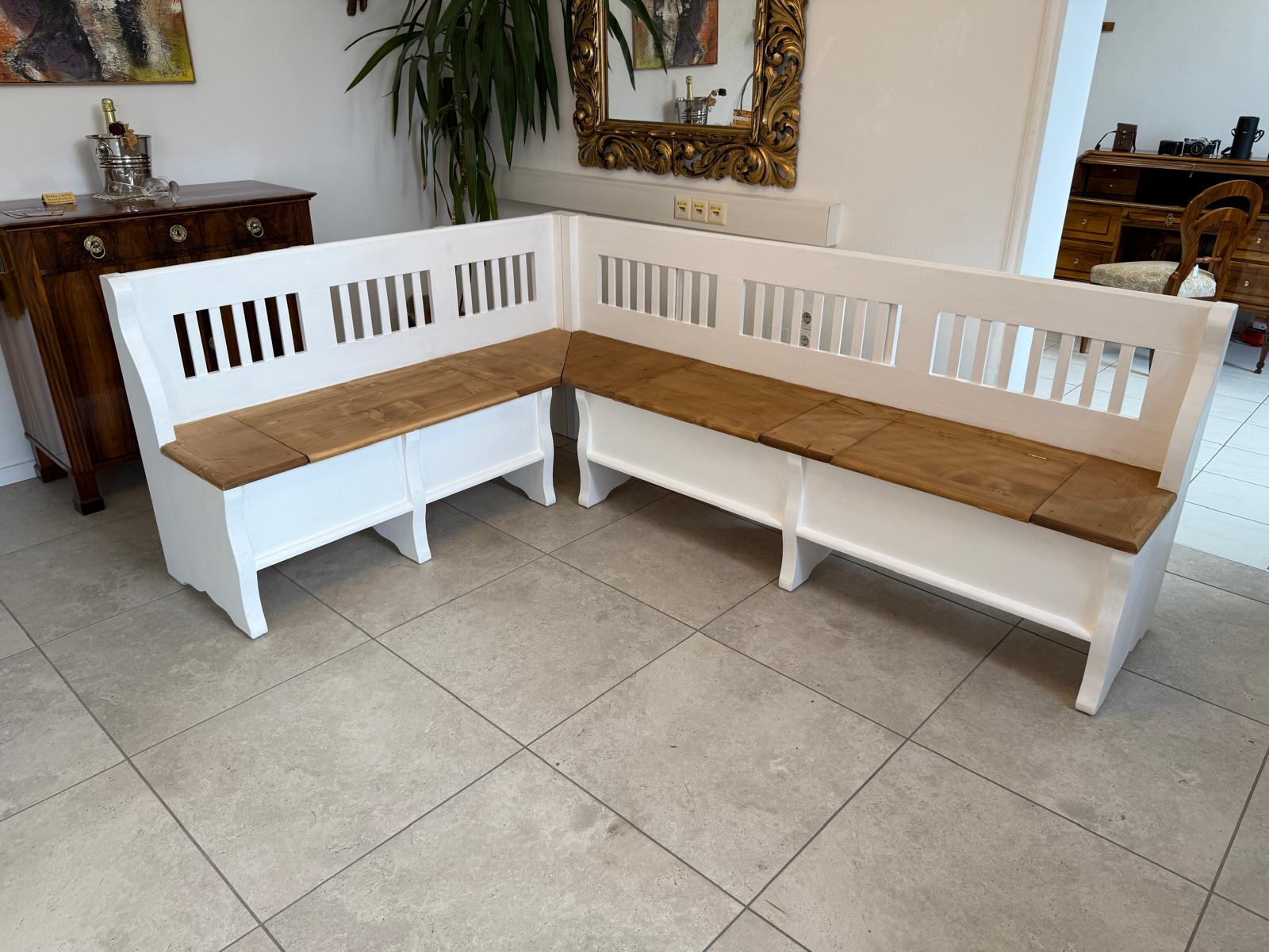 Bauernstube Eckbankgruppe Bauernstube mit Truhenfunktion Naturholz G2139