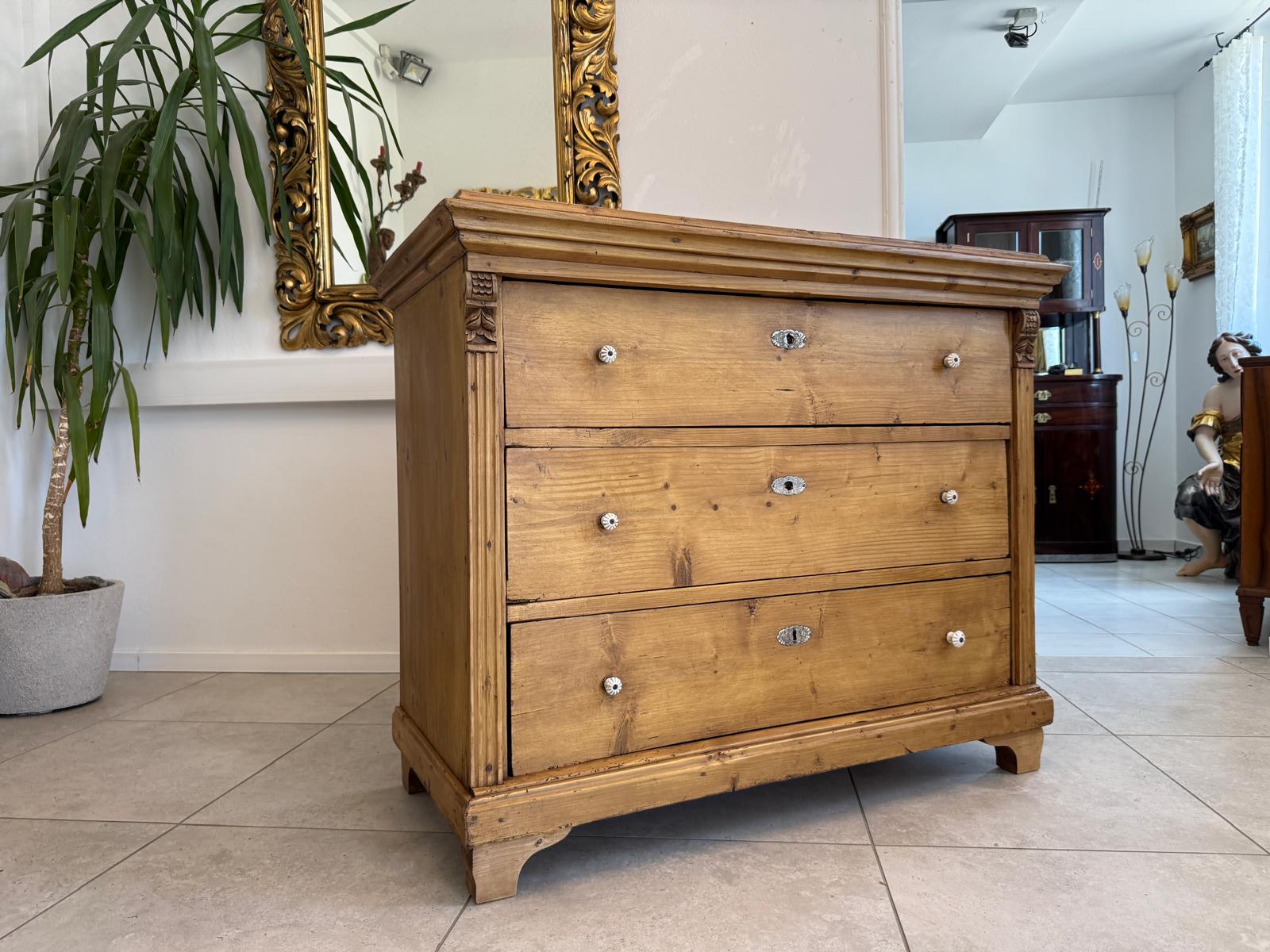 Restaurierte Biedermeier Kommode 3 Ladenkommode Antik ifantik D2485