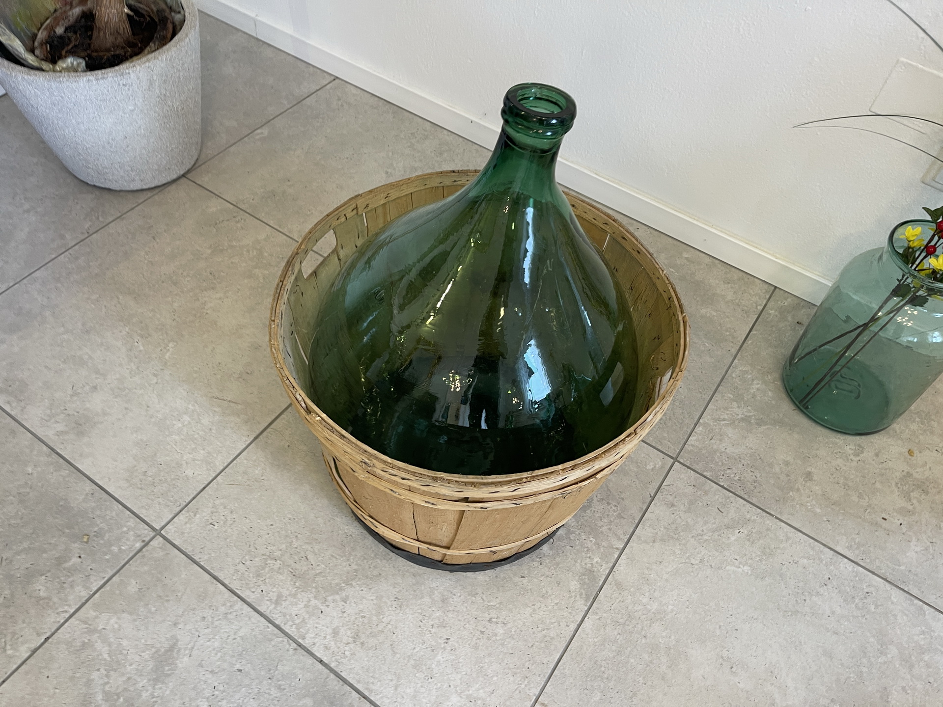 Alte Ballonflasche Weinballon, Gärballon, Ballonflasche A4724