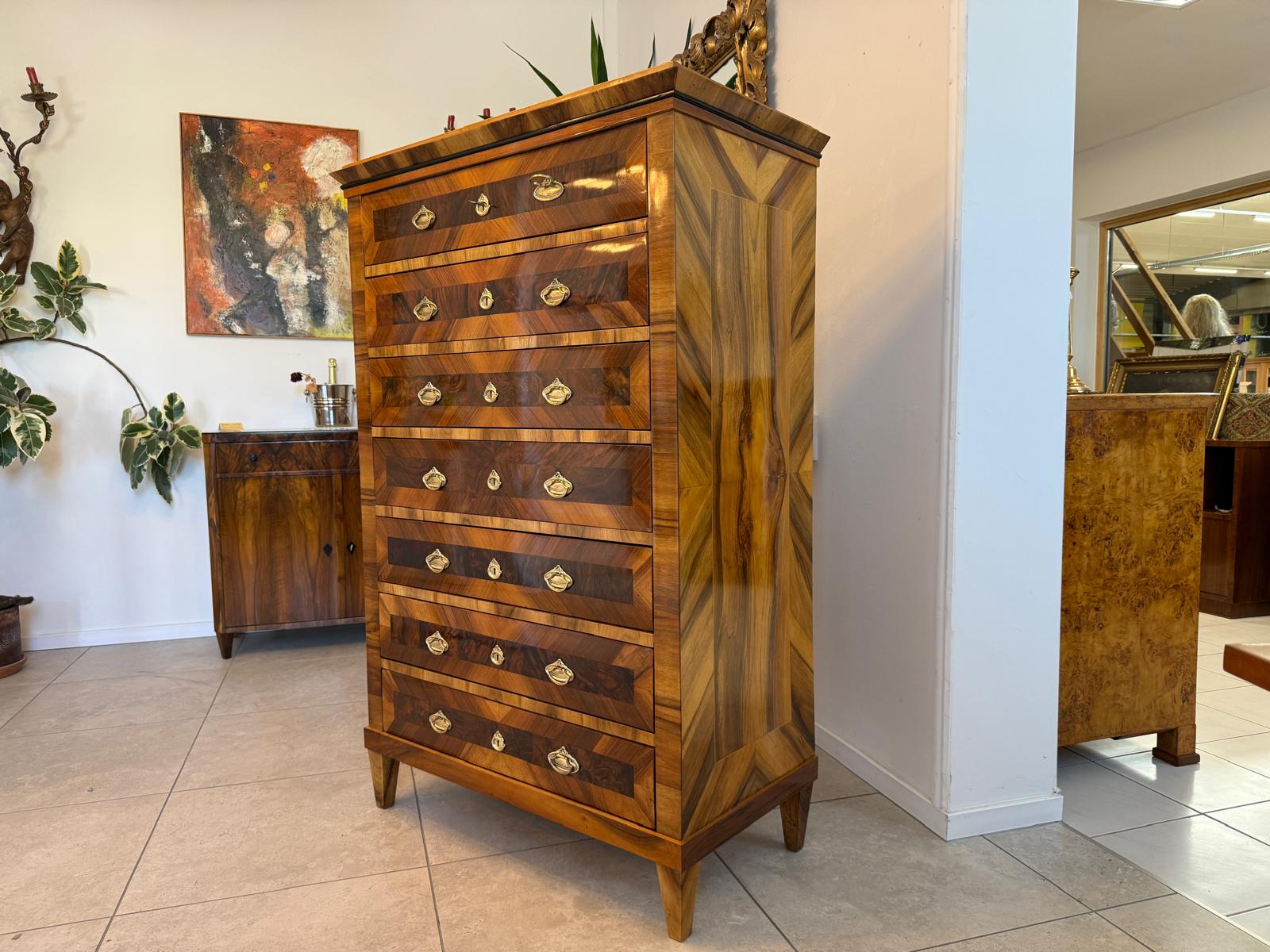 Sale Restaurierte Biedermeier 7 Ladenkommode Wochenkommode G1966