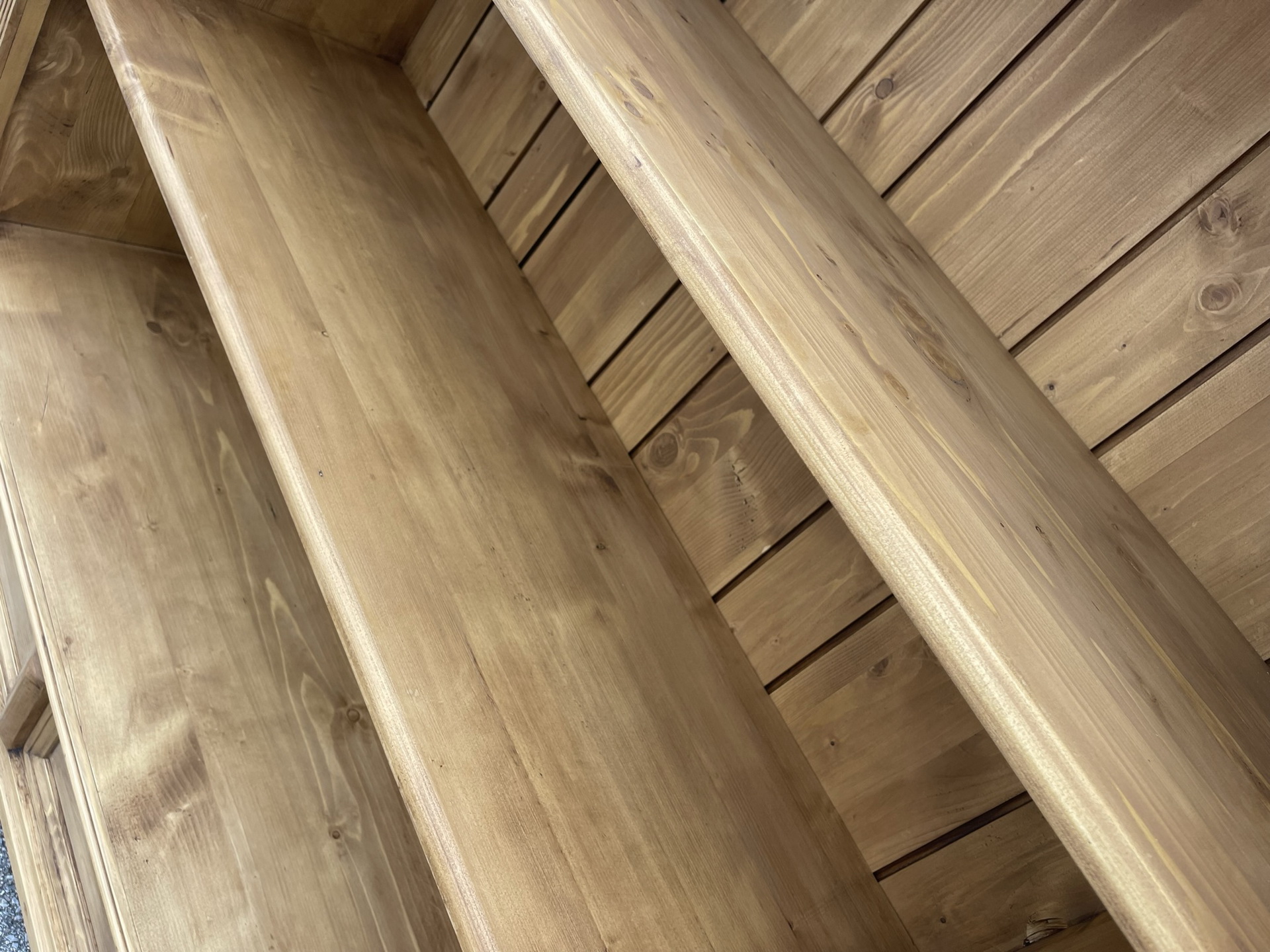 bauernmoebel_bauernschrank_24 Riesen Bücherregal Stellage Bücherschrank Massivholz Naturholz B1711