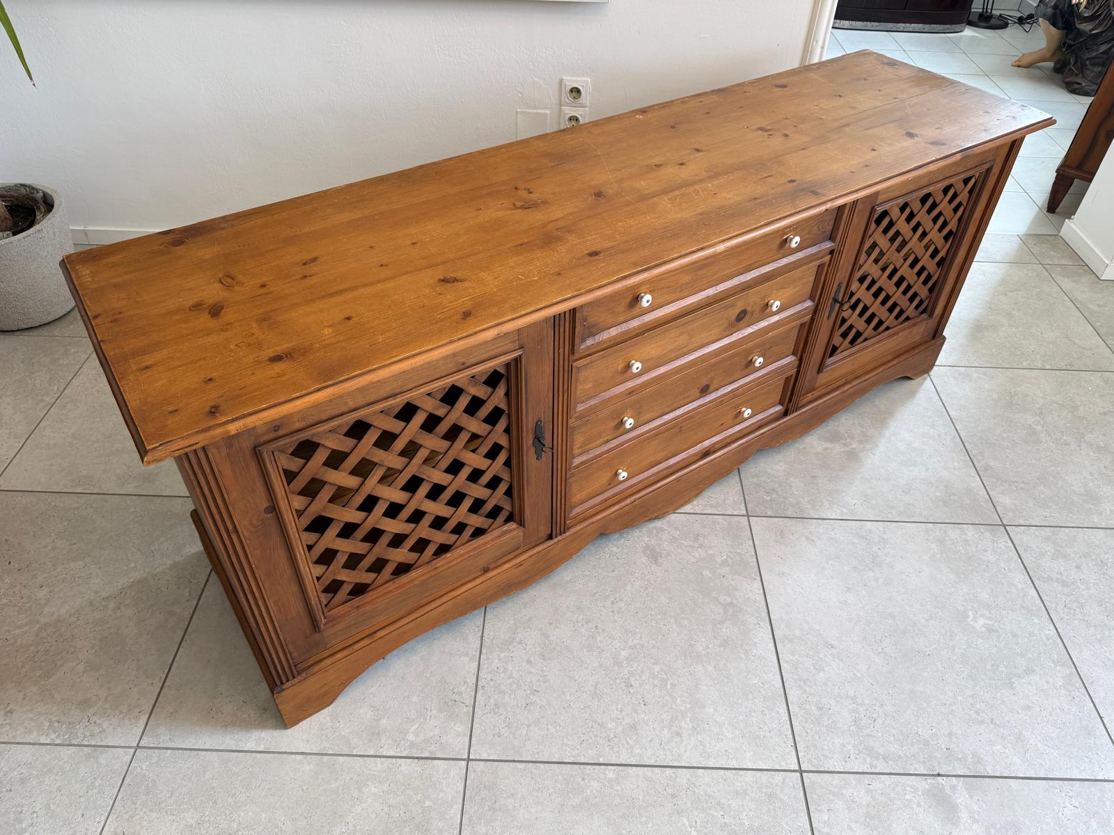 Bäuerliche Ladenkommode Apothekenschrank Anrichte D2445