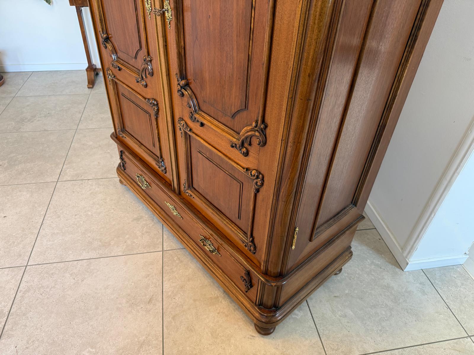 Antiker Originaler Pfeiferlbarock Kleiderschrank Dielenschrank Schrank  D1237