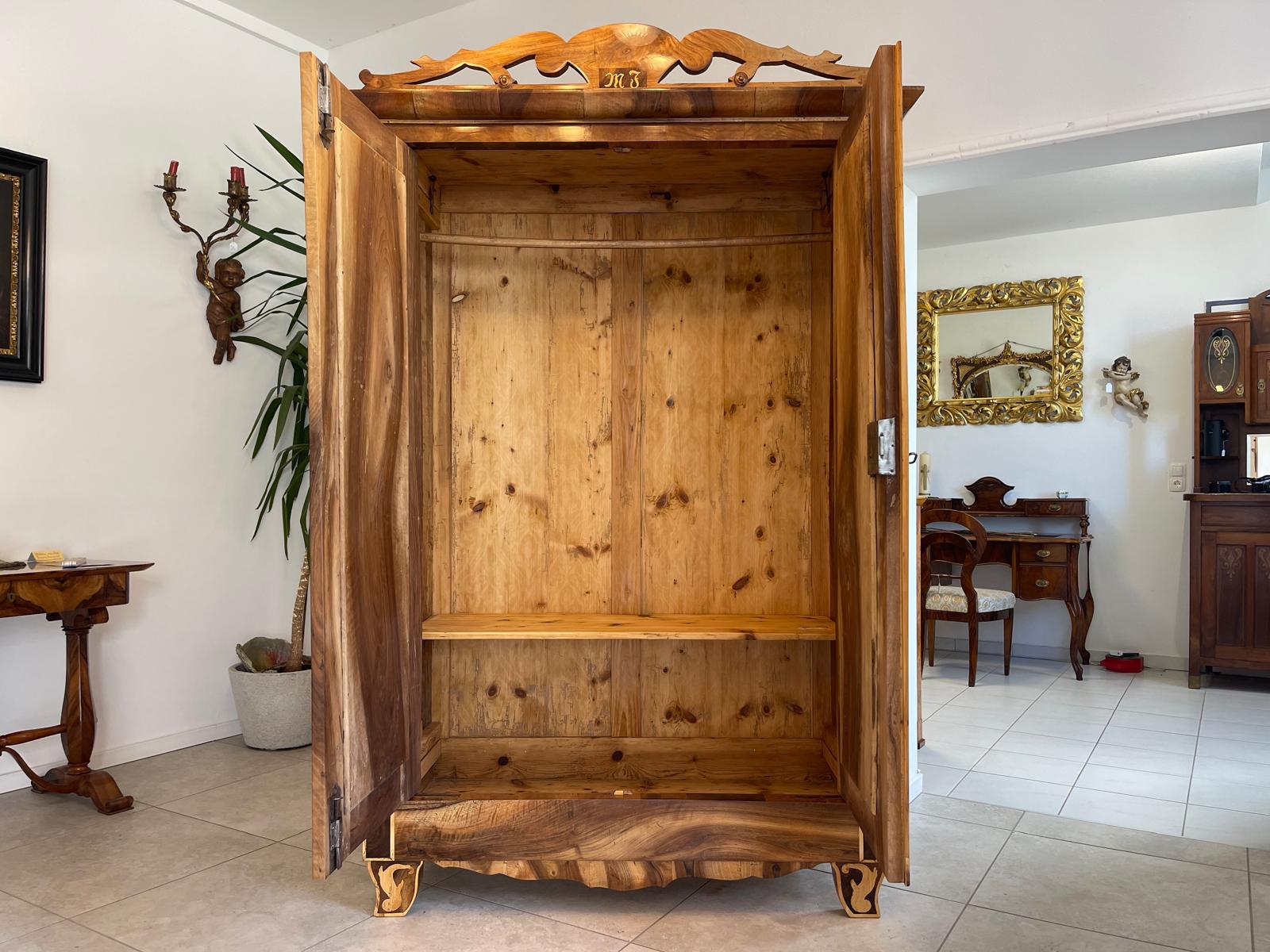 Traum Restaurierter Biedermeier Schrank Kleiderkasten Hallenschrank Antiquität G1445