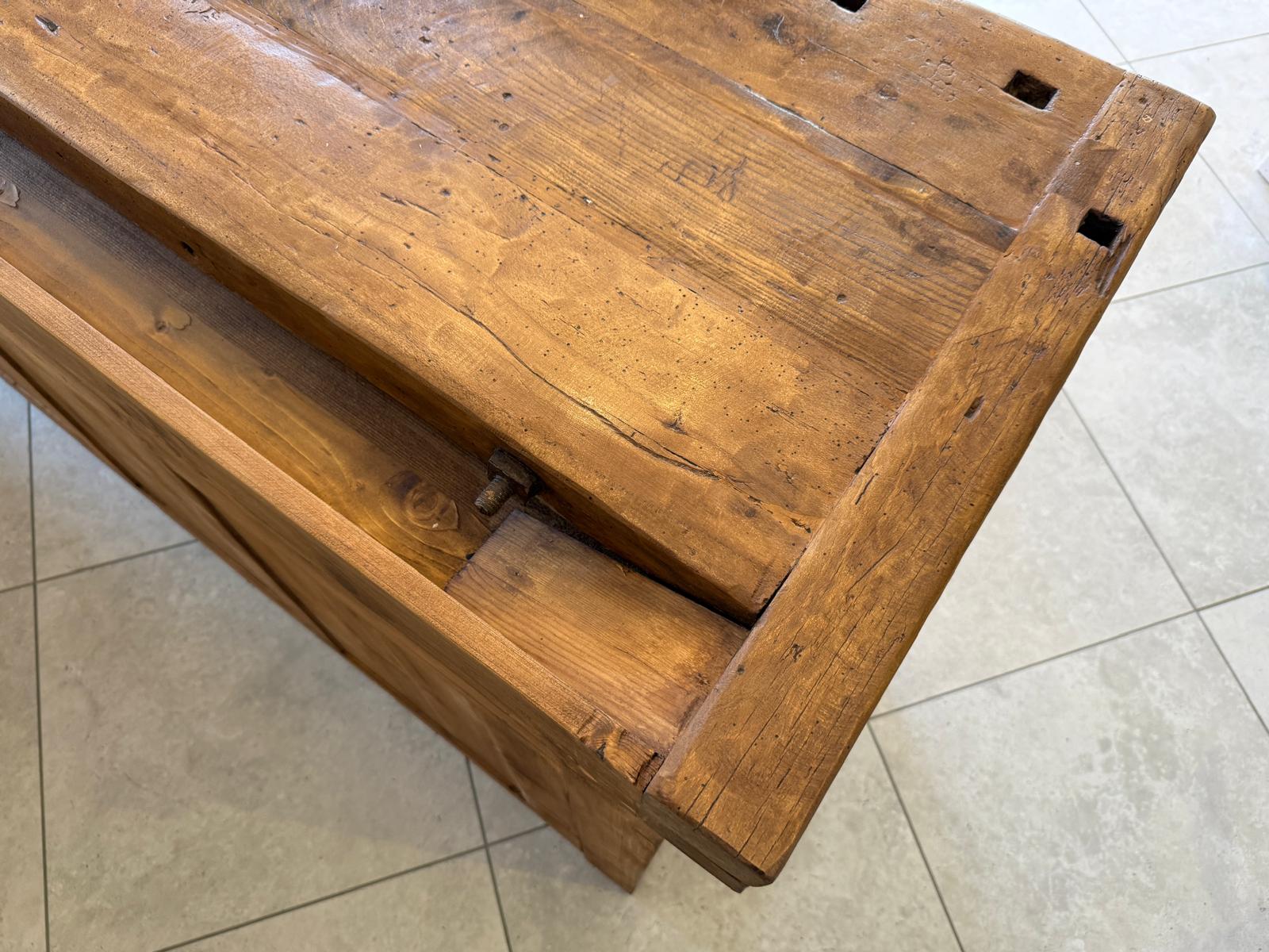 Urige Hobelbank Werkbank Pult Tresen Ladenschrank G2180
