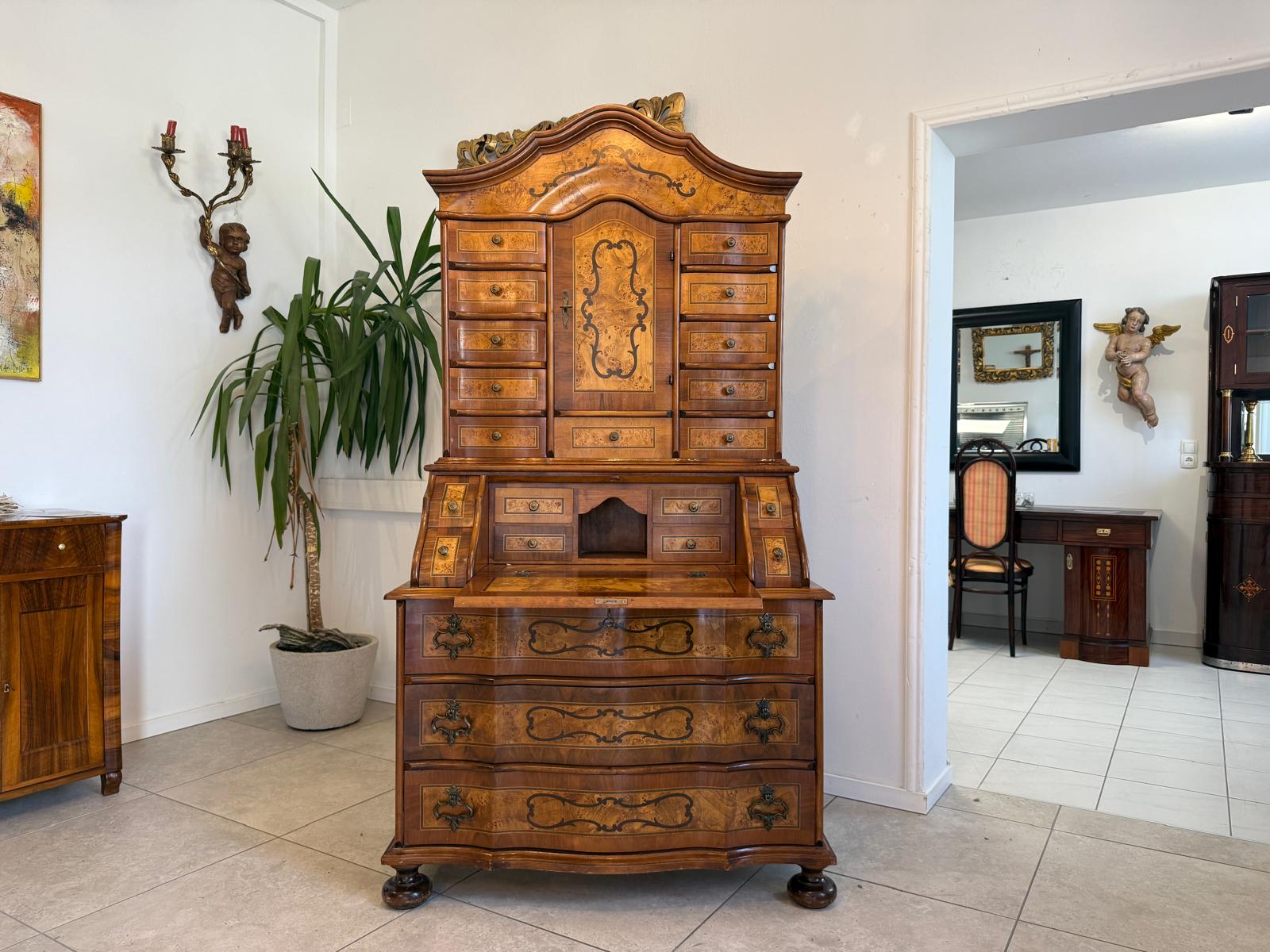 Tabernakel Barockstil Aufsatzsekretär Ladenschrank Stilmöbel D2924