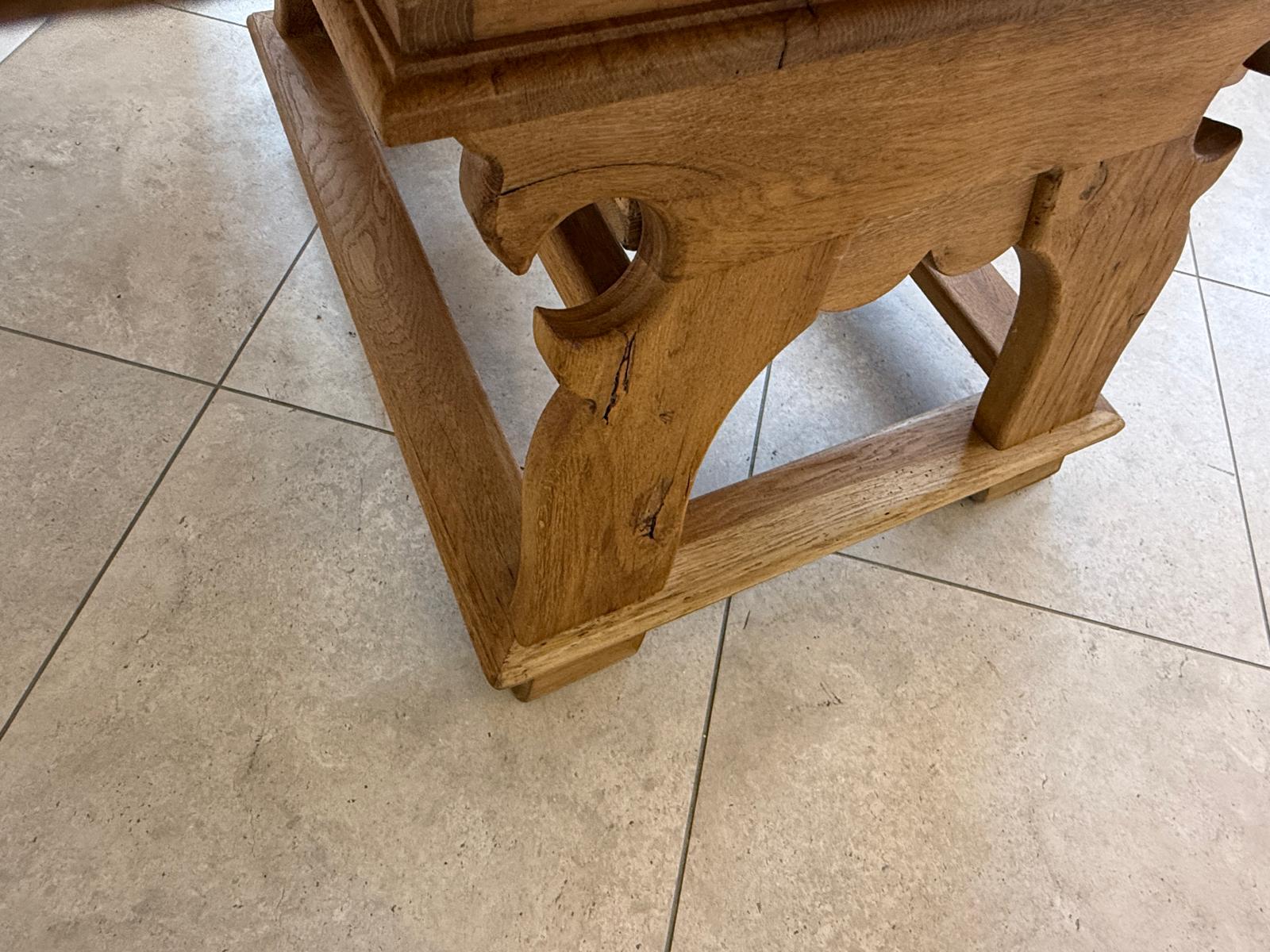 Uriger Jogltisch Bauerntisch Naturholz Hüttentisch Naturholztisch - G1752