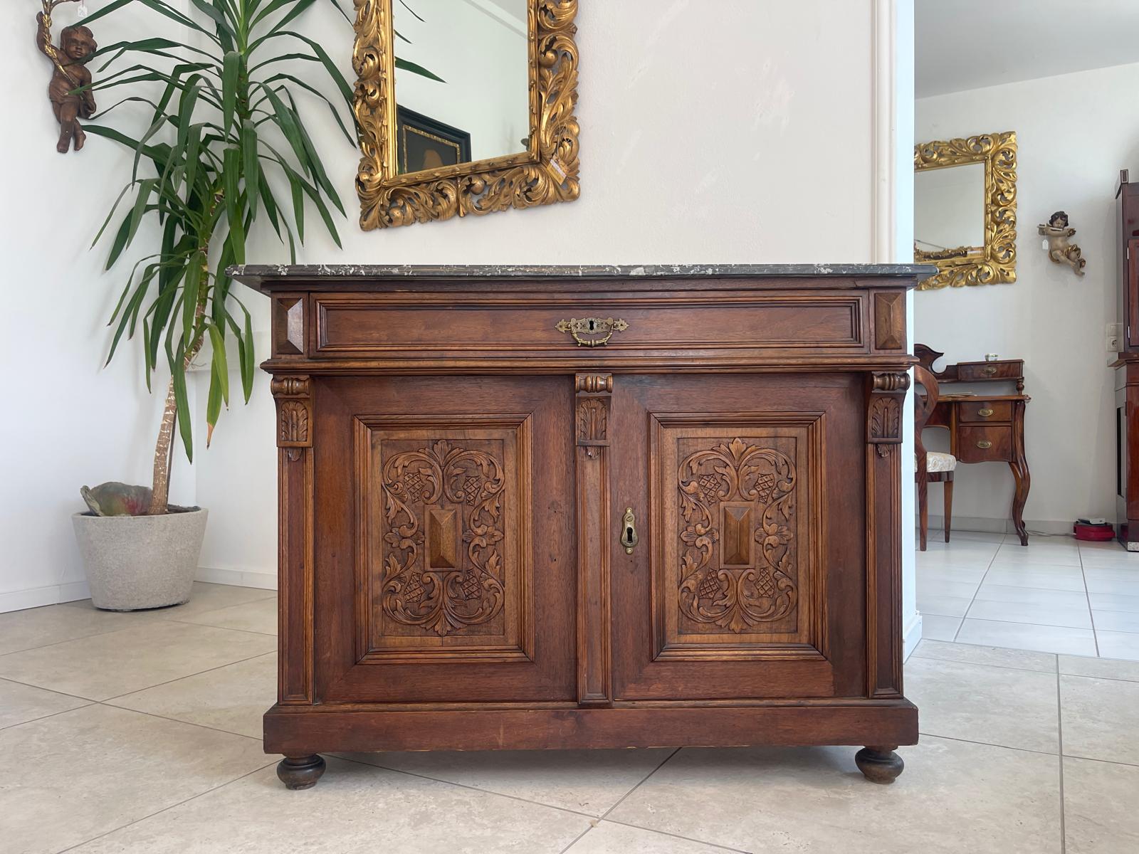 Originale Gründerzeit Anrichte Schrank Vertiko Schrank G1601