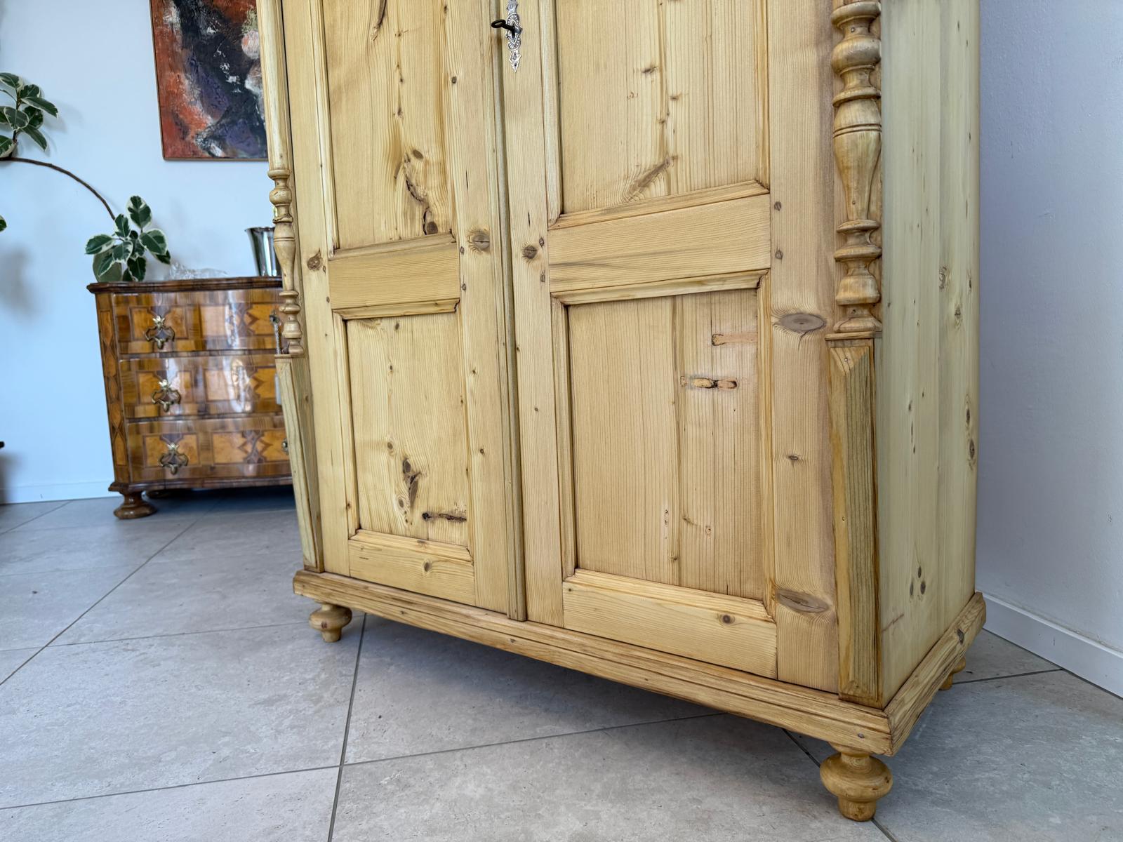 Sale Gründerzeit Bauernschrank Weichholz Steiermark D2779