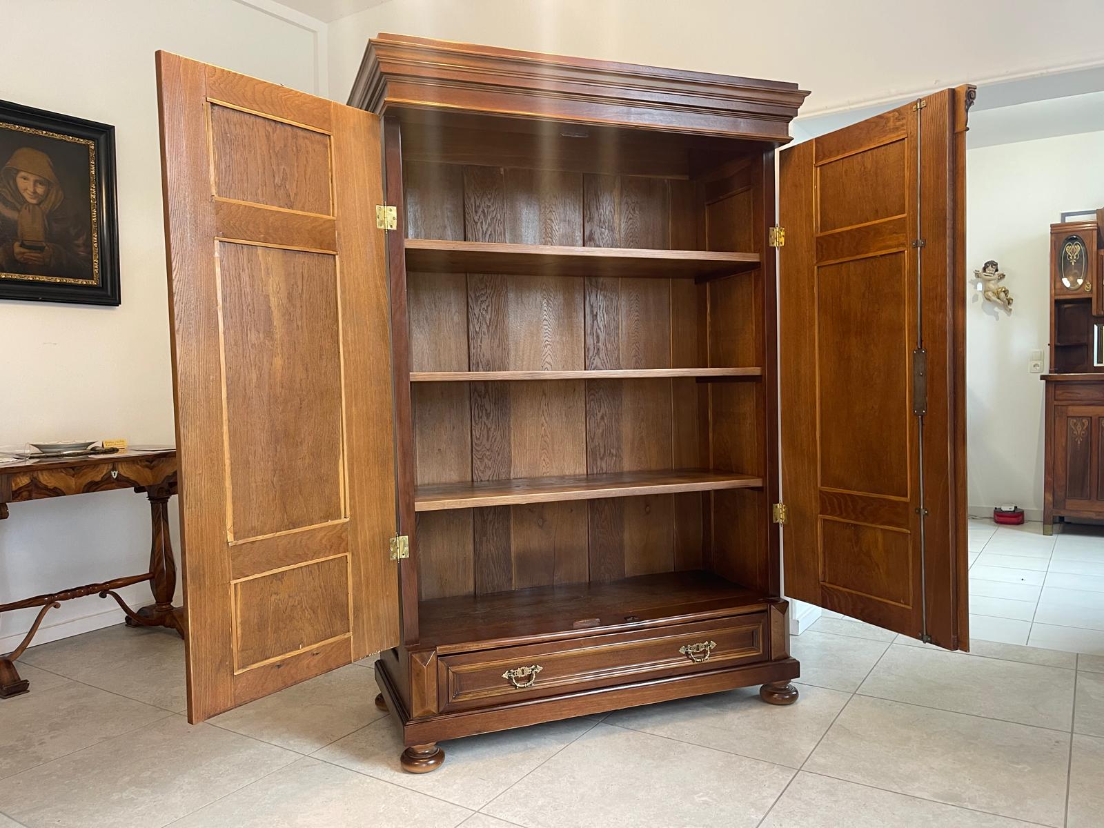 originaler Gründerzeit Schrank Kleiderschrank G1602