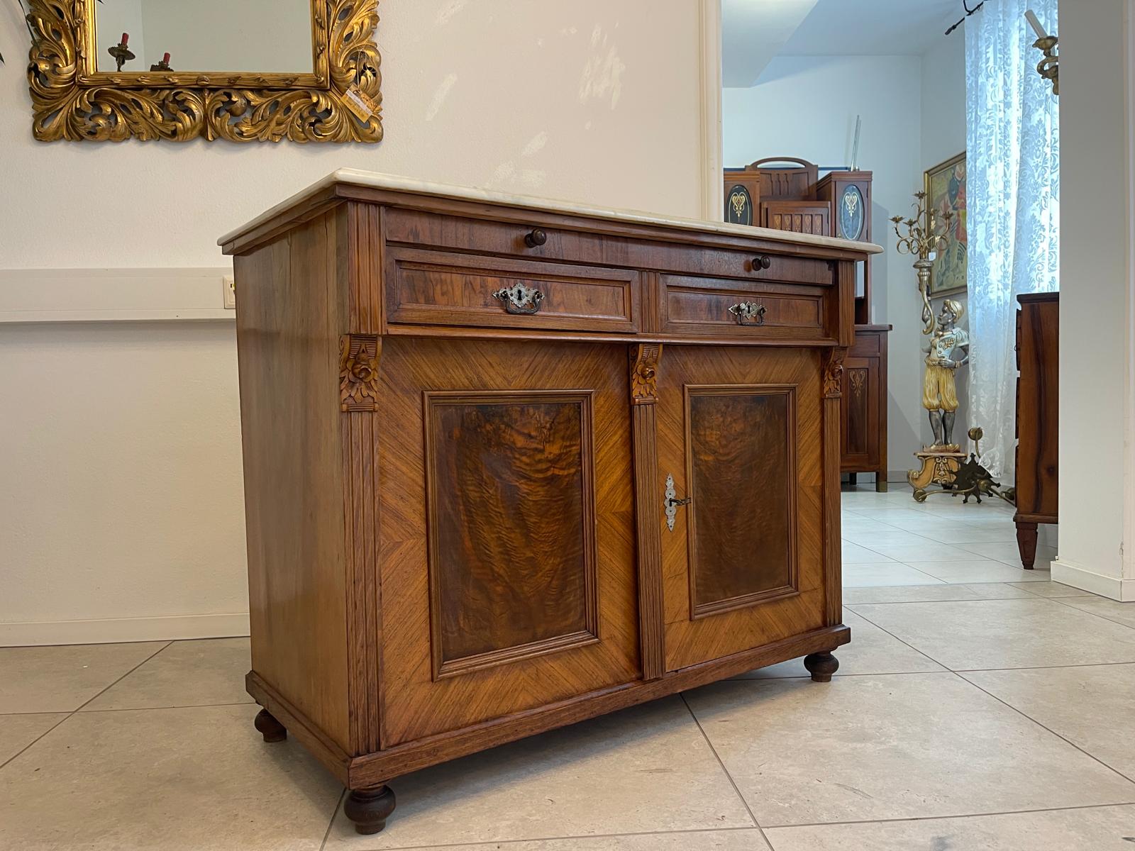 Originale Gründerzeit Anrichte Schrank Vertiko Antiquität G1340