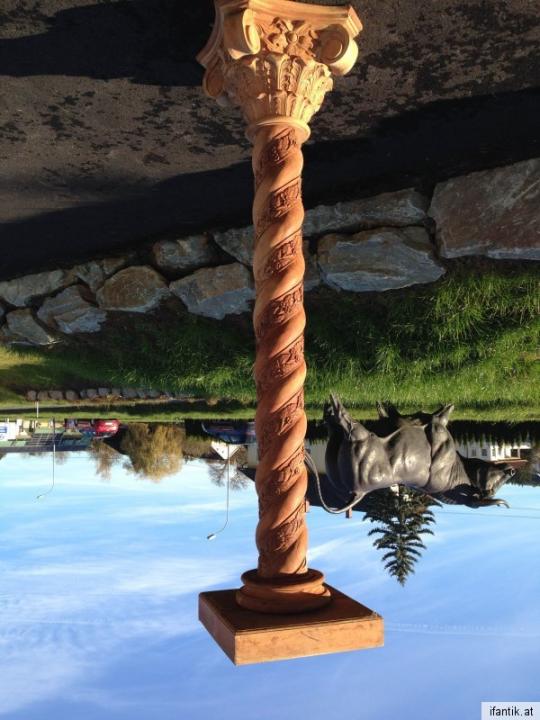 Große korinthische Säule – Massive, beschnitzte, dekorative Vollsäule – Traumexemplar 6023
