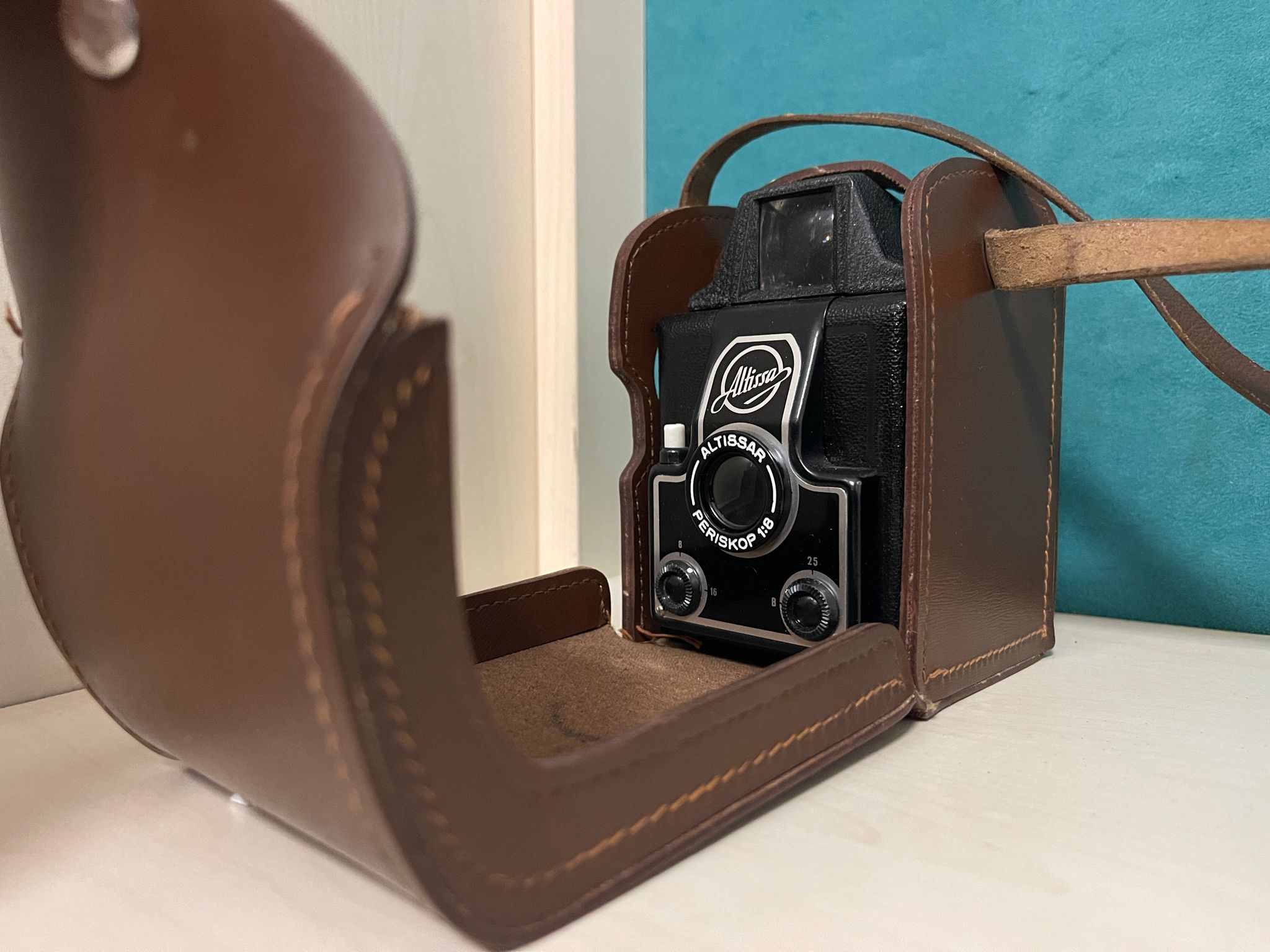 Altissa Altissar Periskop f:8 – DDR-Boxkamera mit Originaltasche Foto6
