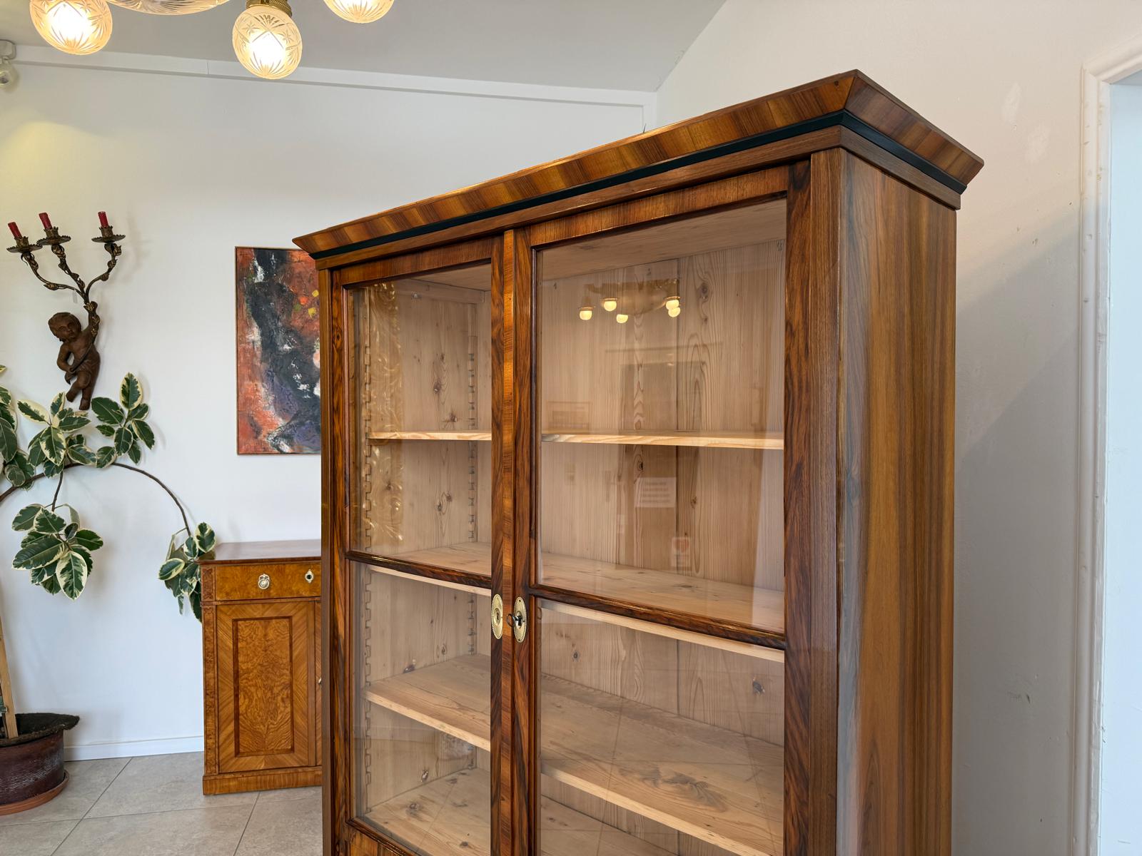 SALE Restaurierte Biedermeier Vitrine Bücherschrank Sammlervitrine Antiquität D1200