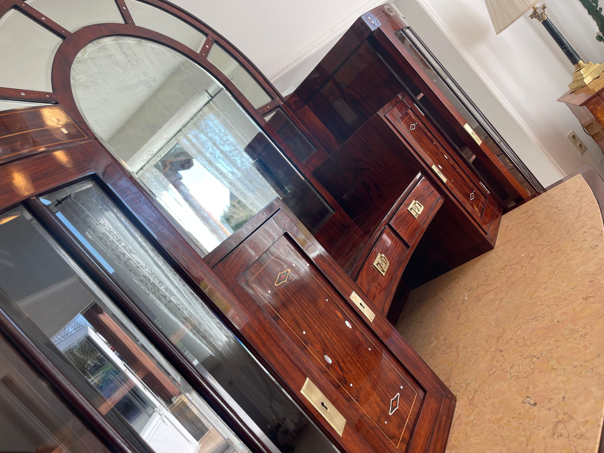 Sale Restauriertes Jugendstil Designerbuffet Bibliotheksschrank Antiquität G1379