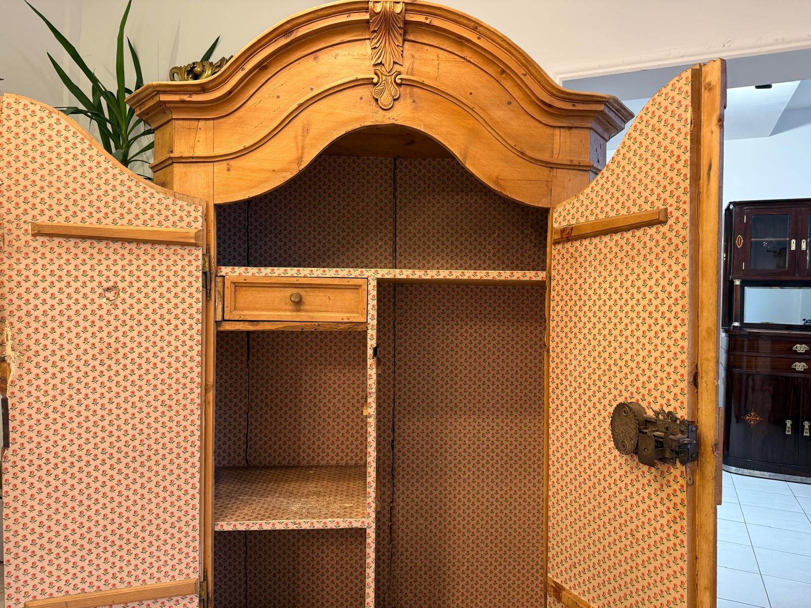 Barocker Brotschrank Almerschrank Vorratsschrank Bauernkasten Antik D1132