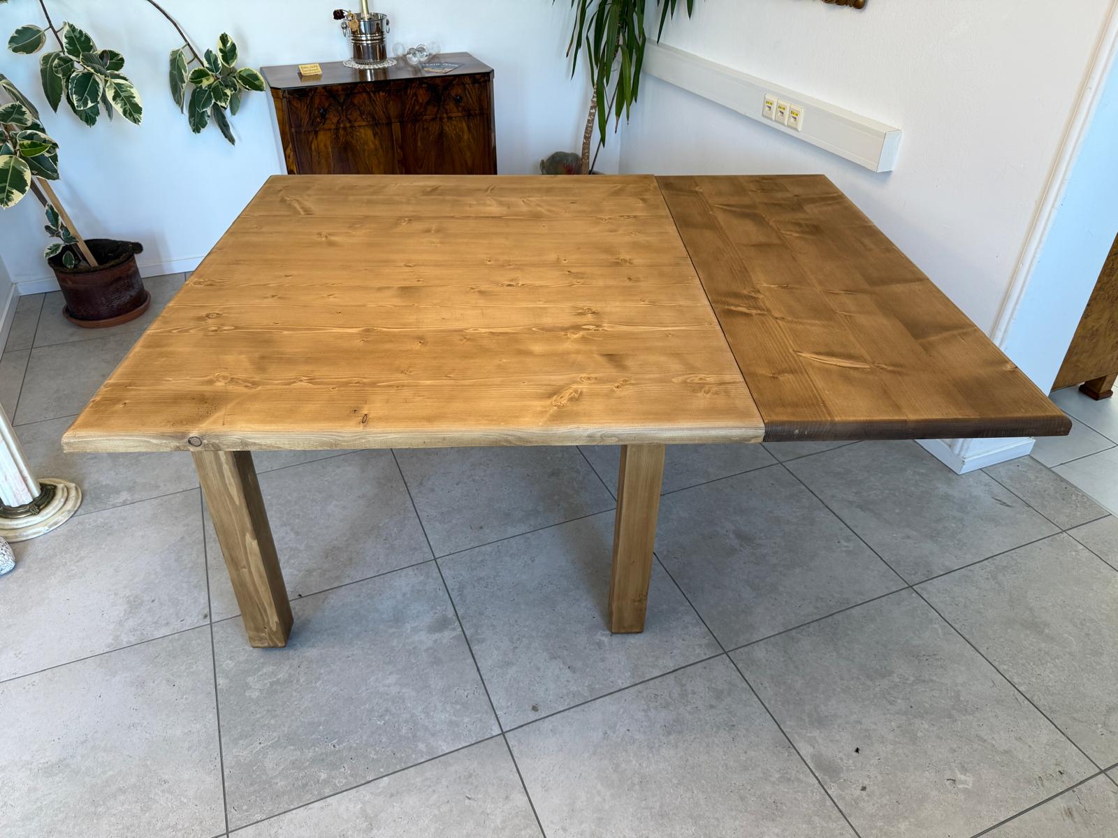 Massiver Bauerntisch Naturholz Fichte Esstisch Wandtisch G1922