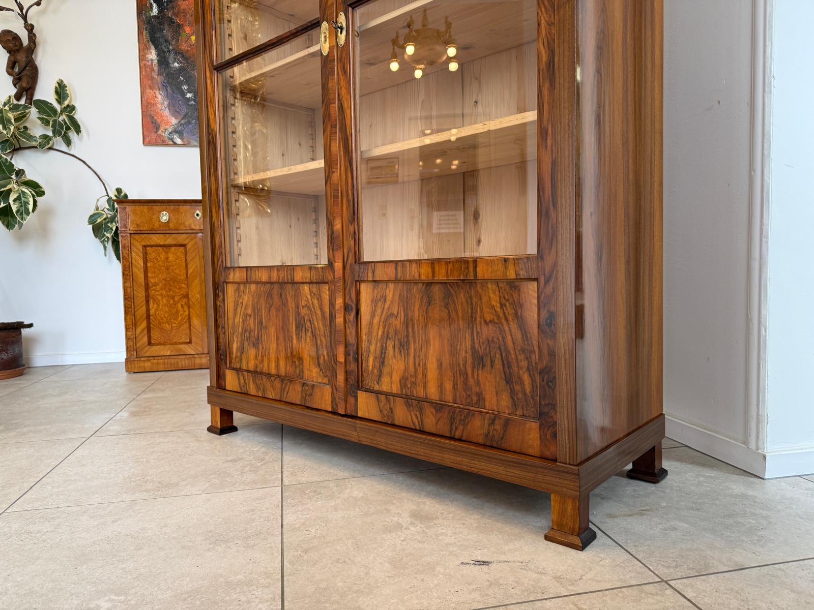 SALE Restaurierte Biedermeier Vitrine Bücherschrank Sammlervitrine Antiquität D1200