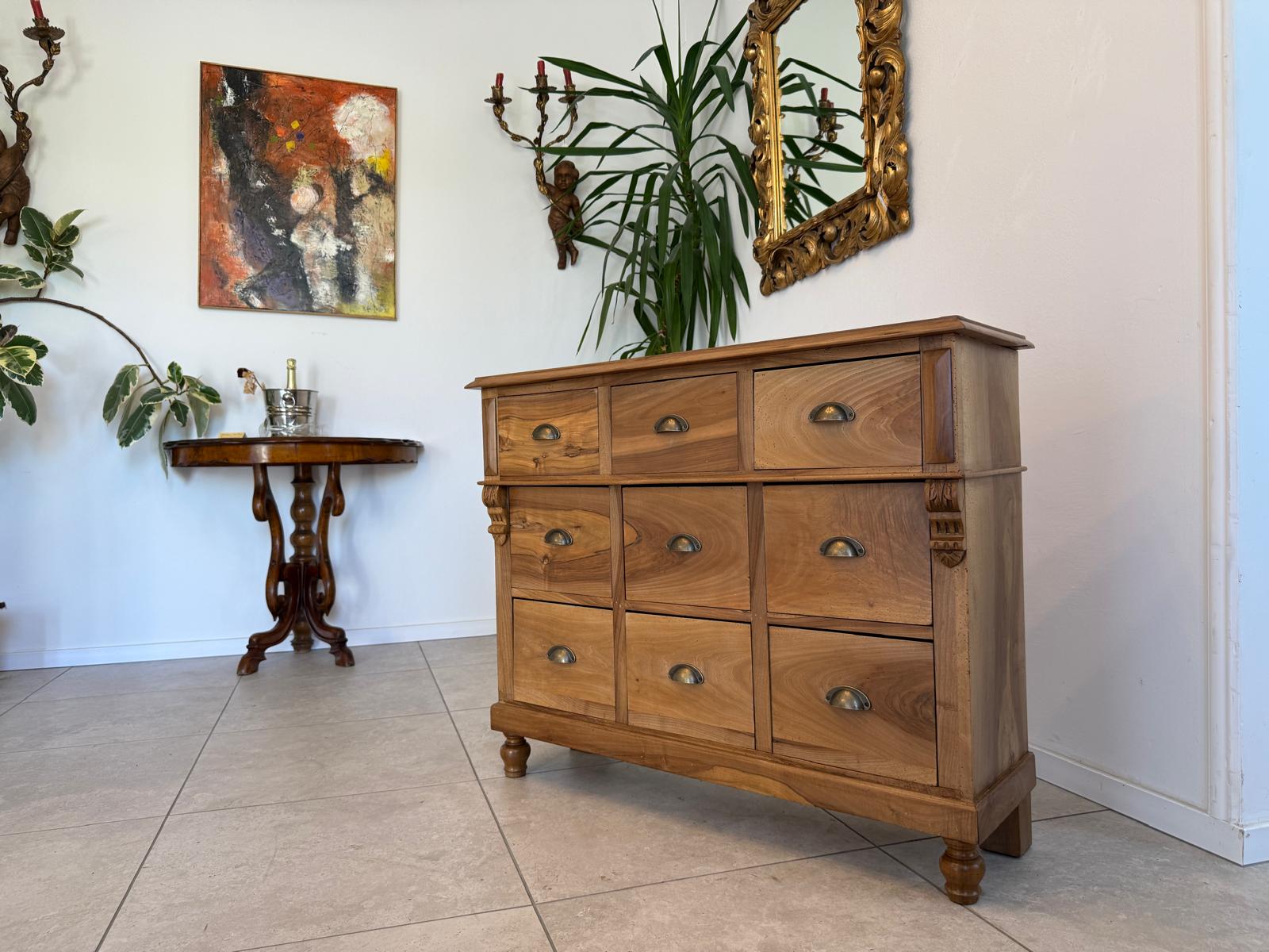 Bäuerliche Ladenkommode Apothekenschrank Anrichte G1787