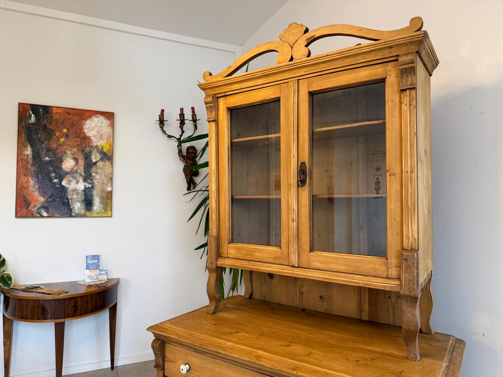 Gründerzeit Naturholschrank Küchenbuffet Küchenschrank Küchenkredenz G2337